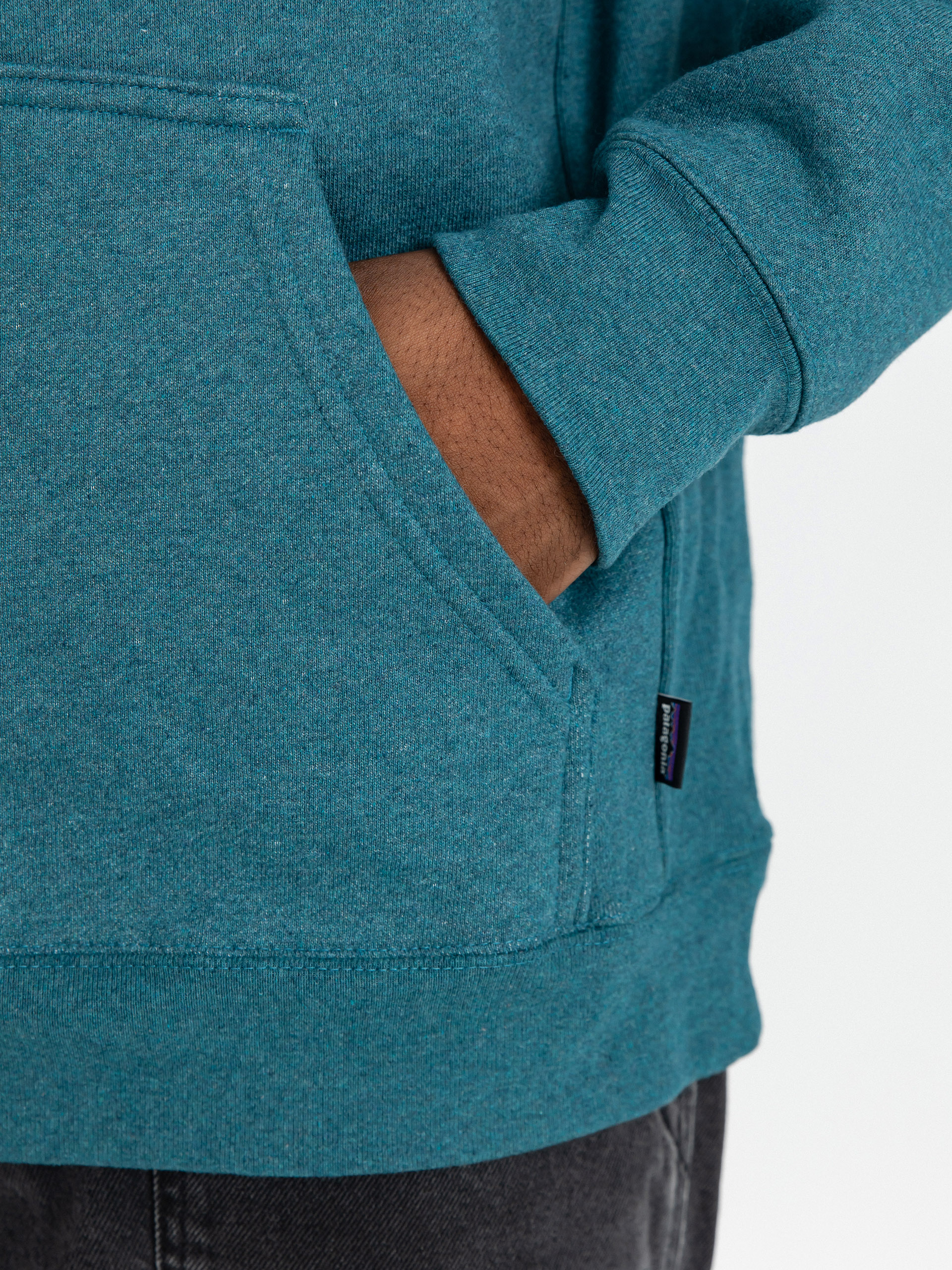 Mikina s kapucí Patagonia Boardshort Logo Uprisal HD (wetland blue)