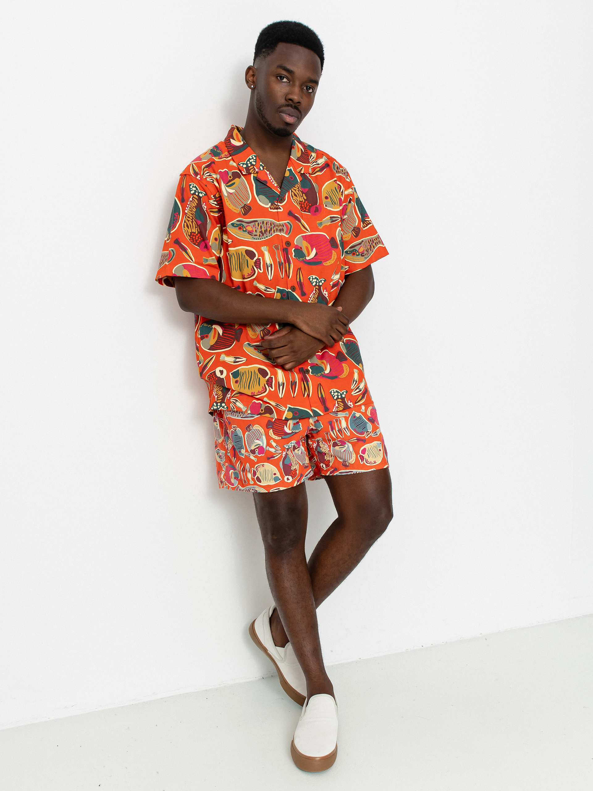 Kou0161ile Patagonia Tidal Threads Camp (wrasse/pollinator orange)