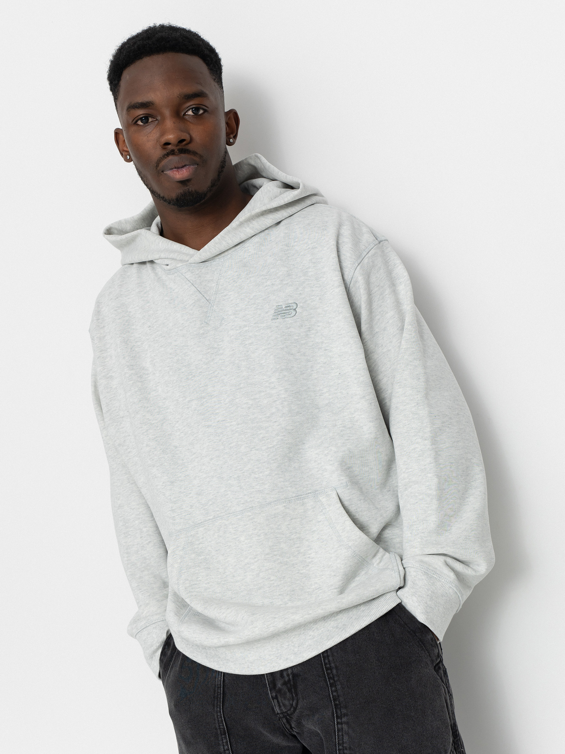 Mikina s kapucu00ed New Balance Atheltics French Terry HD (grey)