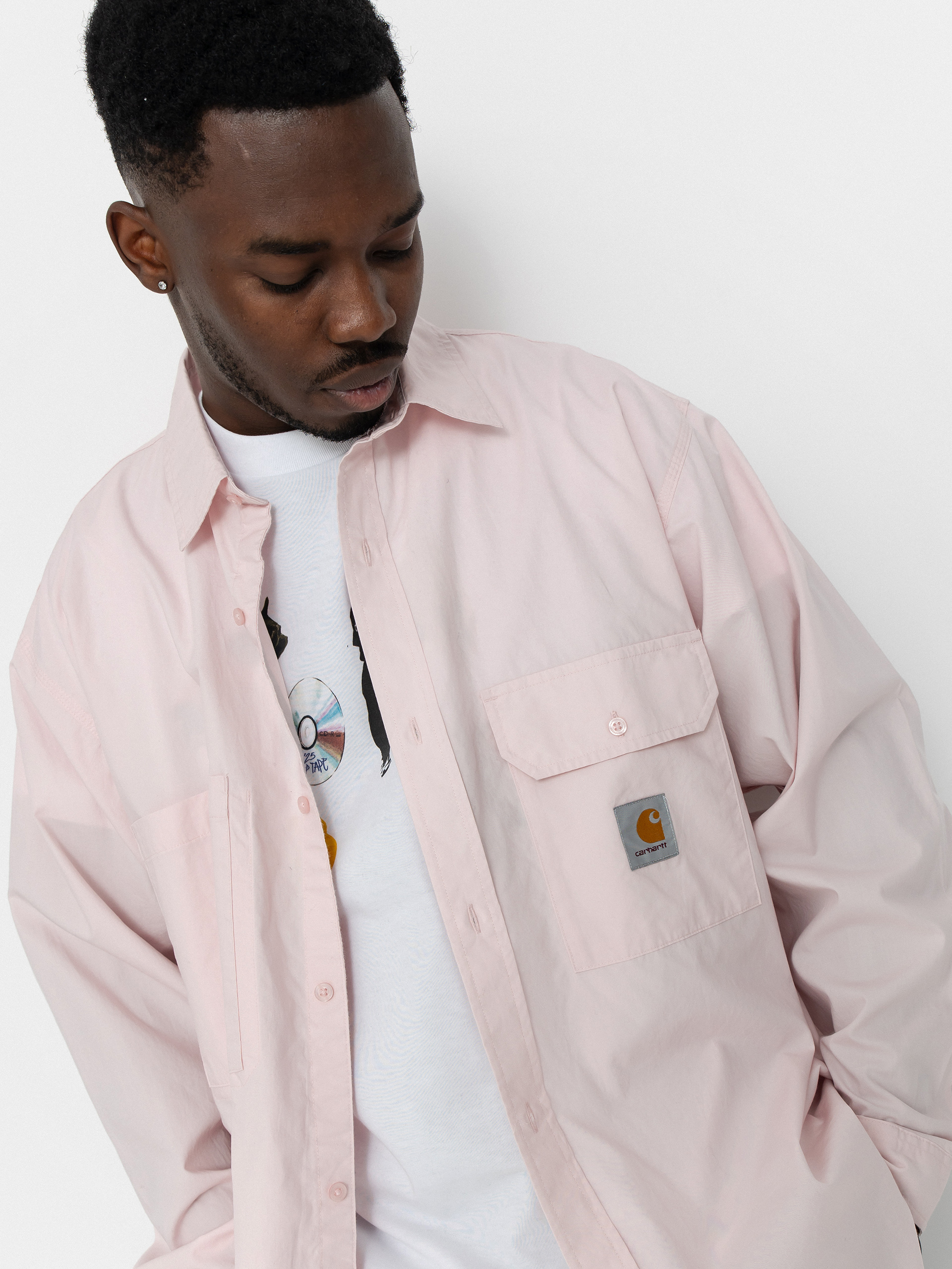 Košile Carhartt WIP Irwin (air pink)