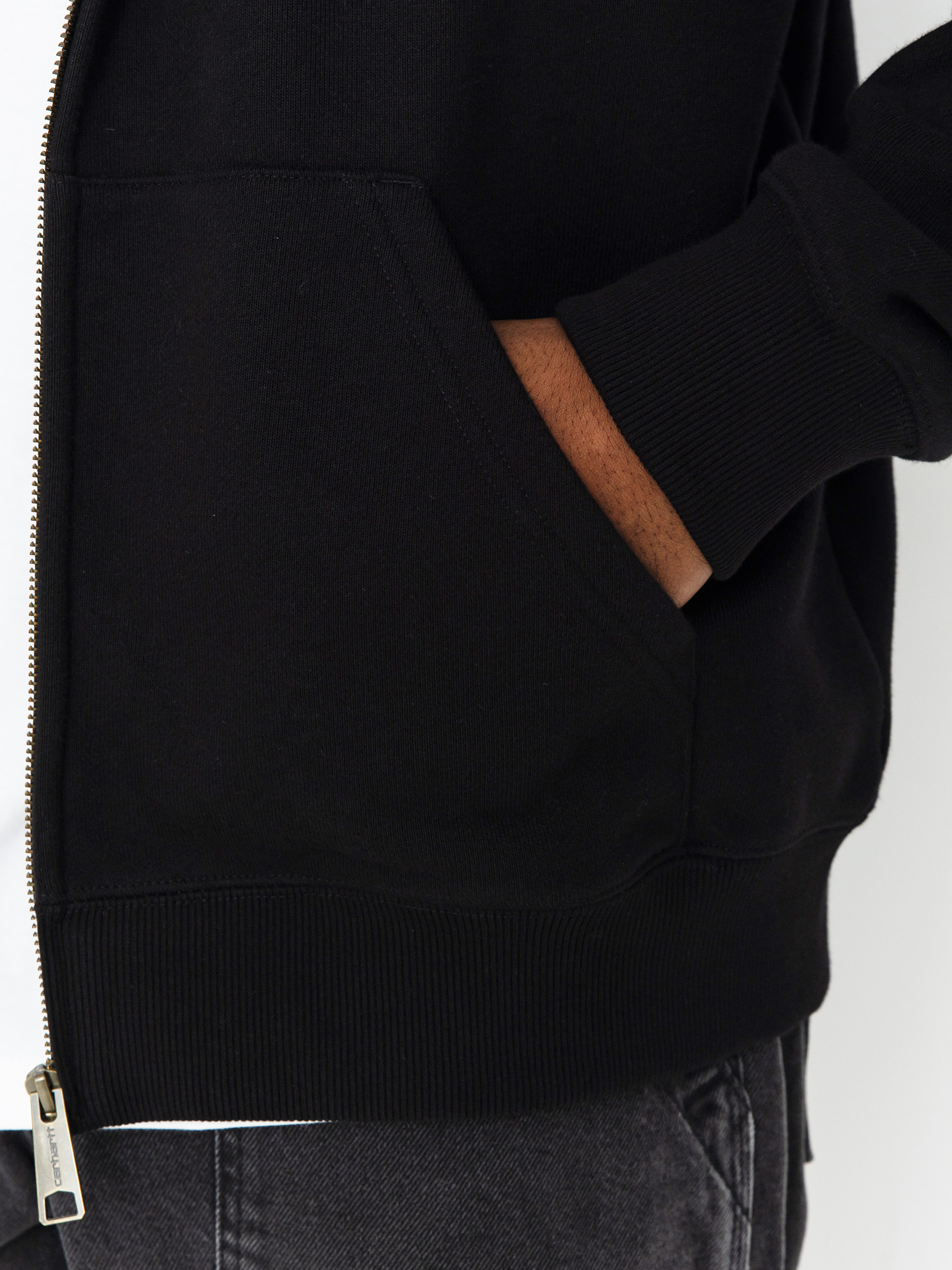 Mikina s kapucí Carhartt WIP Jazzy ZHD (black/air sky)