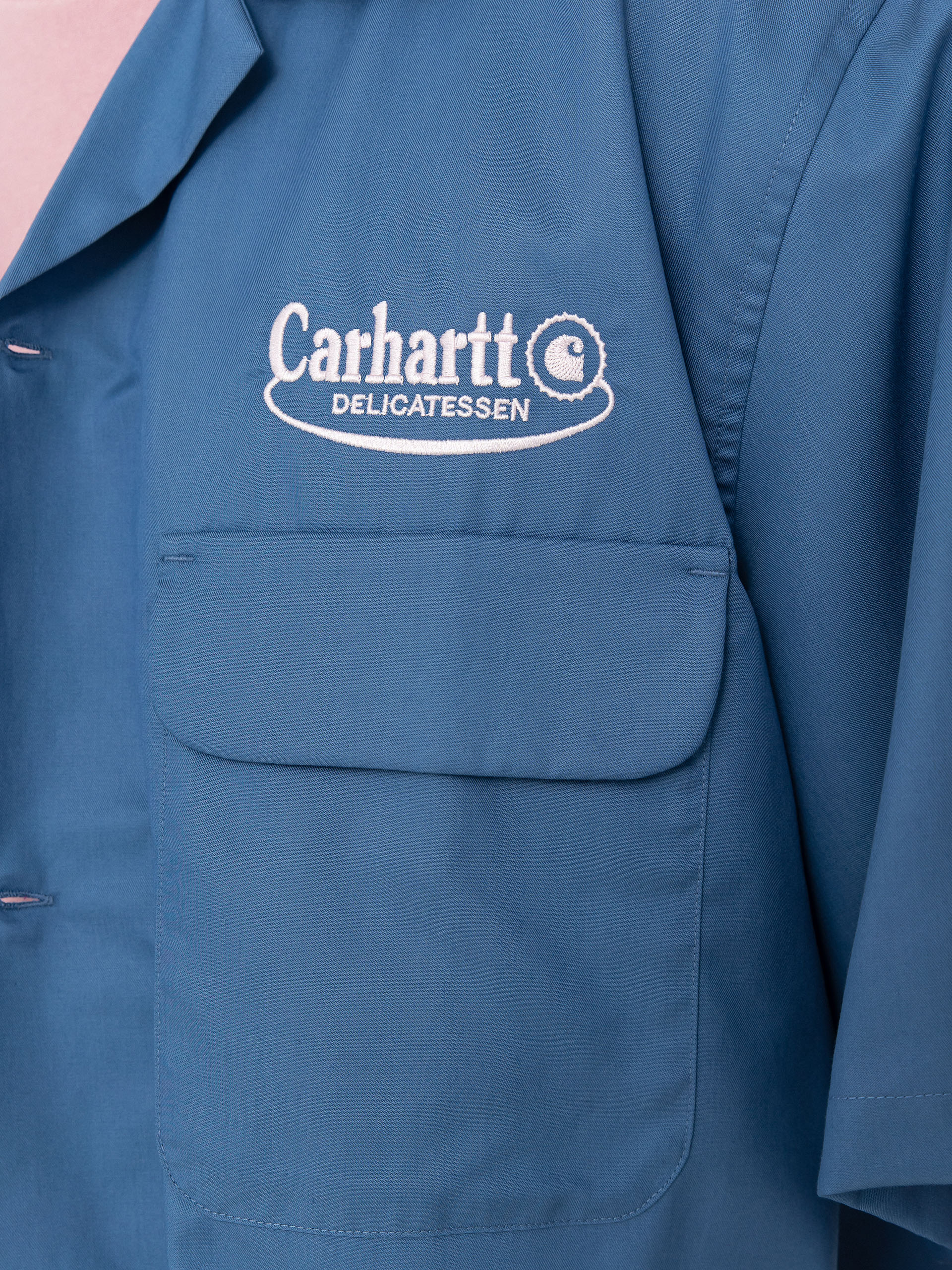 Košile Carhartt WIP Deli (blue iris/air pink)