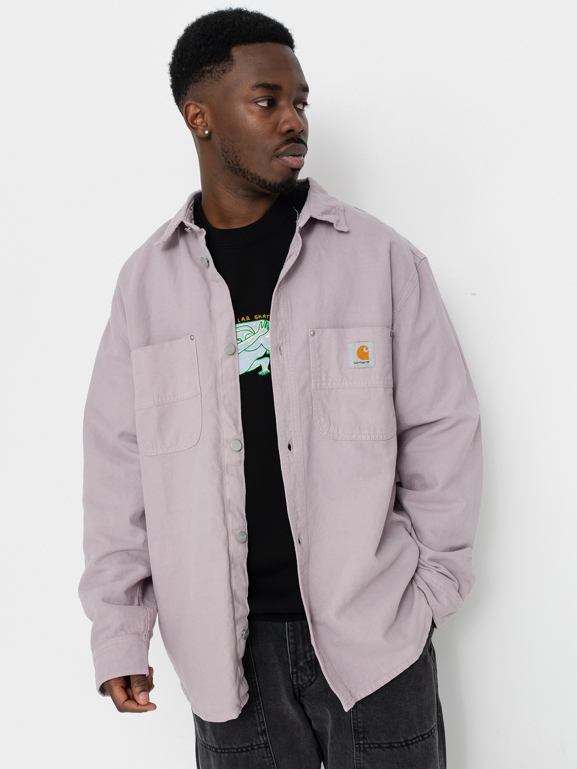 Bunda Carhartt WIP Walter (pink fog/garment dyed)