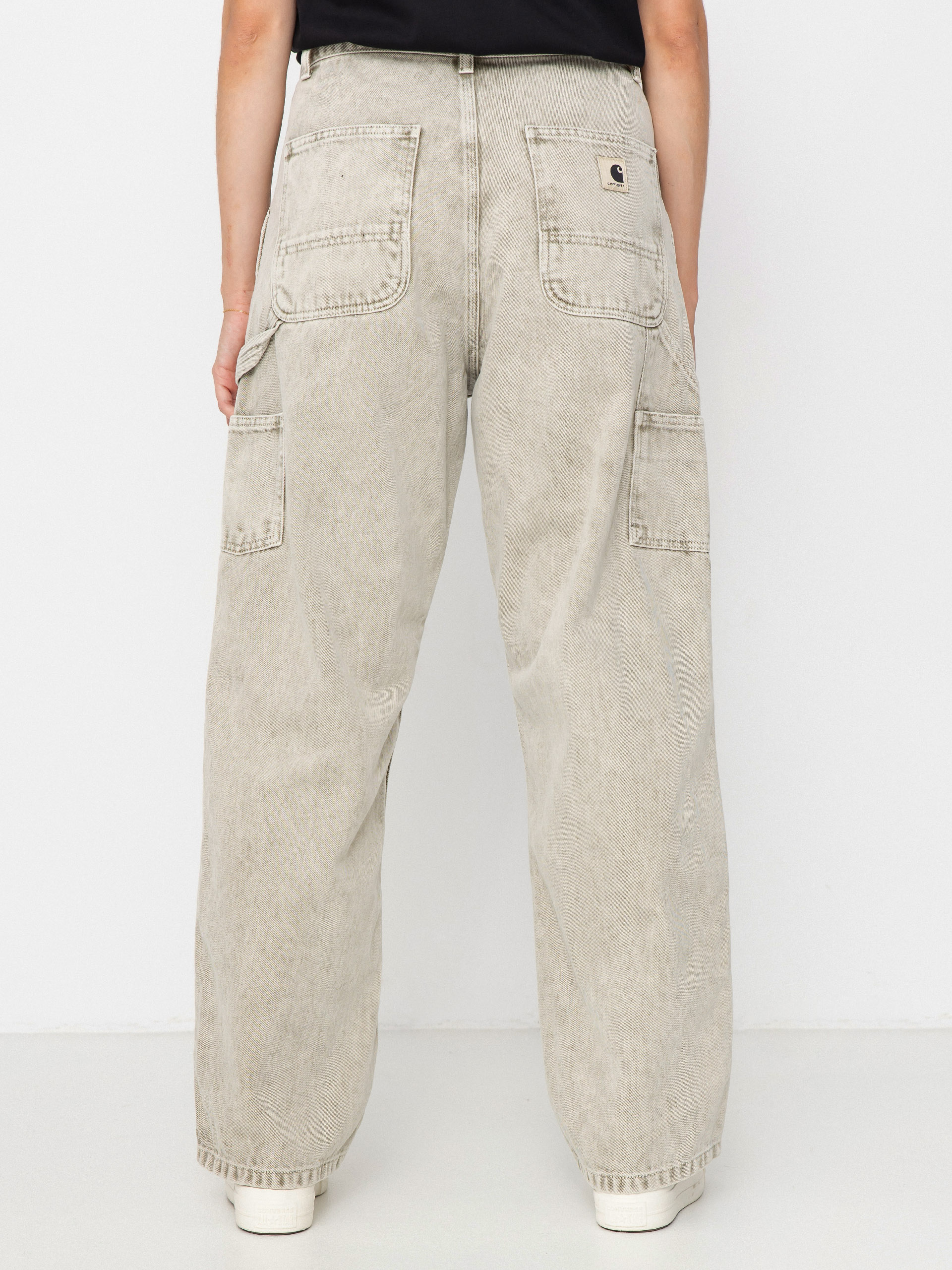 Kalhoty Carhartt WIP Brandon Double Knee Wmn (opuntia/chalk wash)