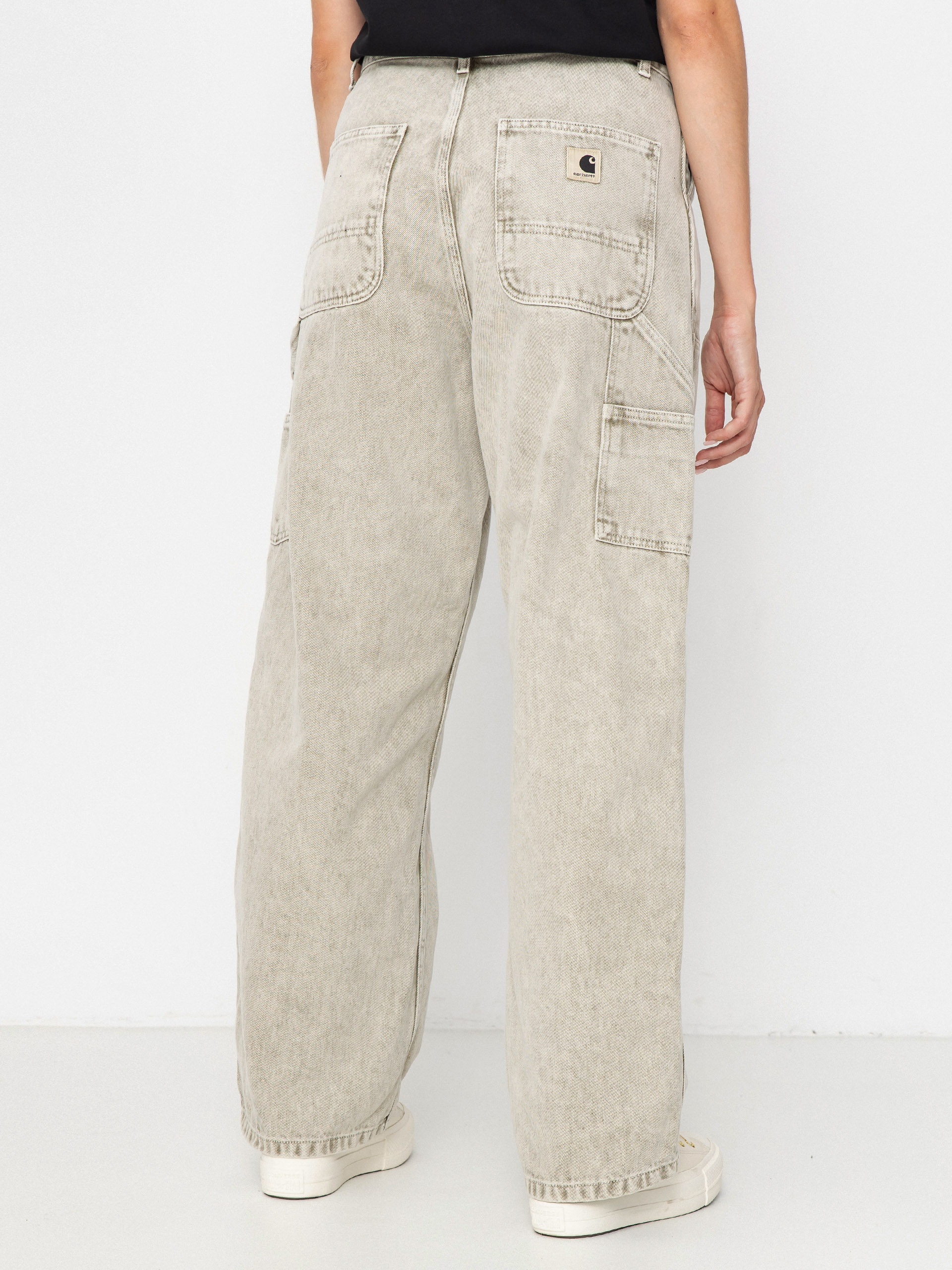 Kalhoty Carhartt WIP Brandon Double Knee Wmn (opuntia/chalk wash)