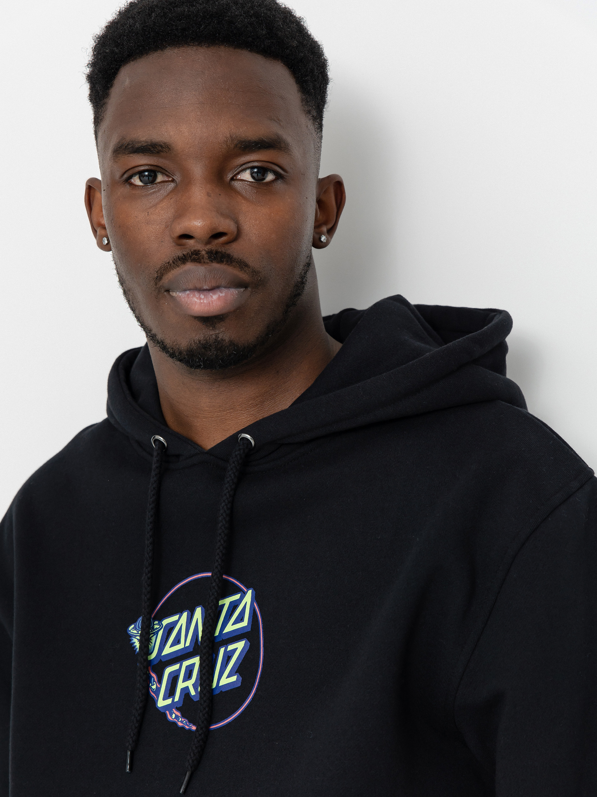 Mikina s kapucí Santa Cruz Winkowski Dope Planet 2 Centre HD (black)