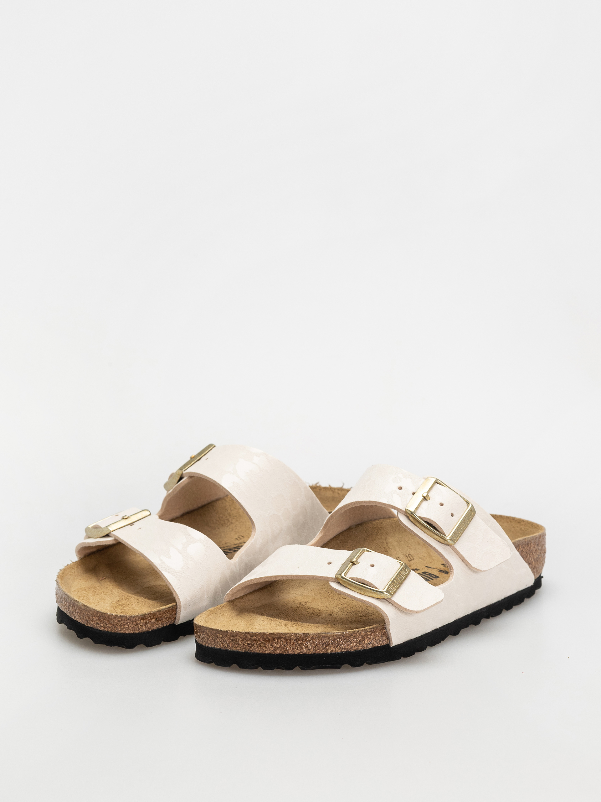 Plážovky Birkenstock Arizona Synthetics Narrow Wmn (leo eggshell)