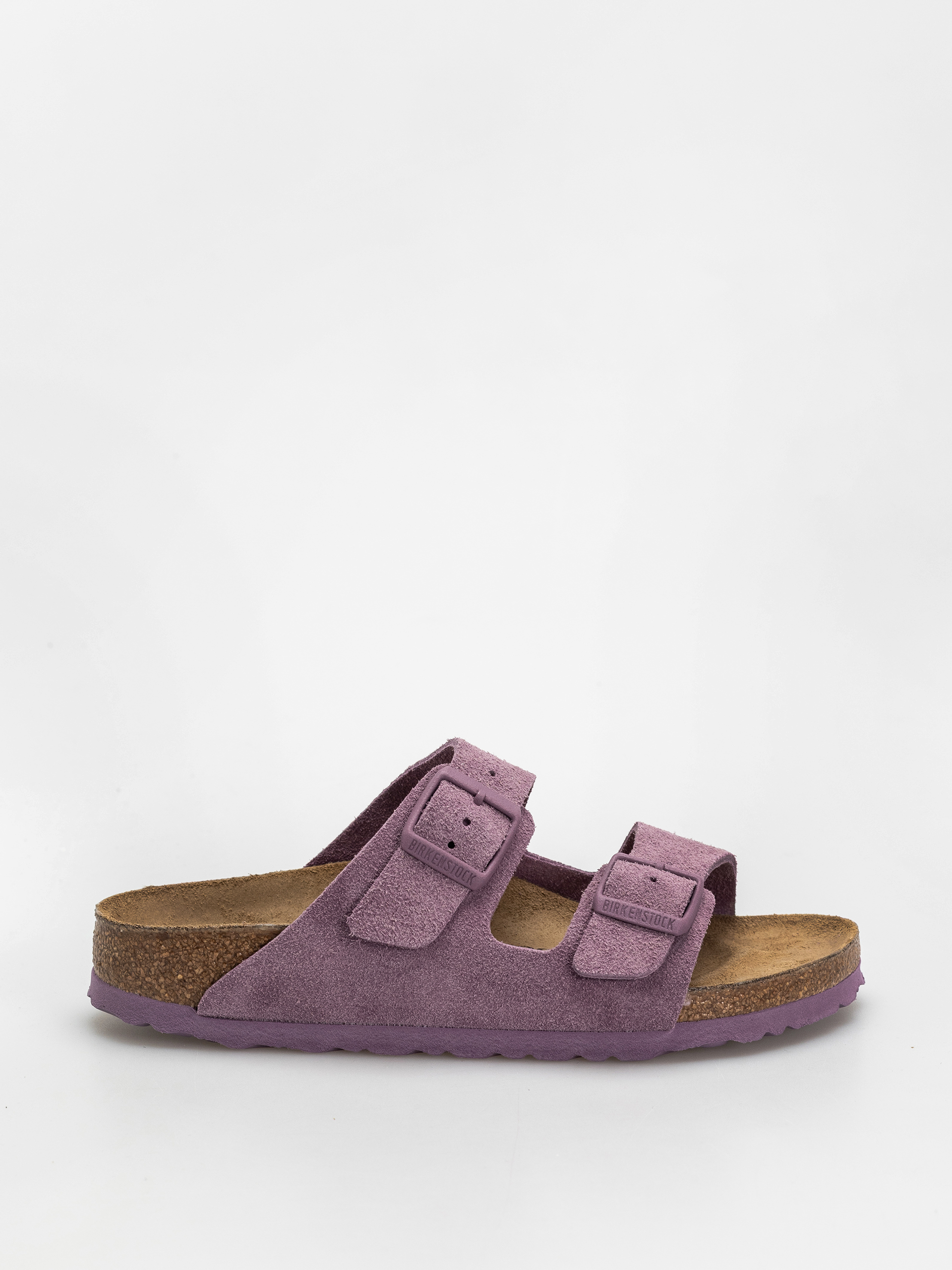 Plážovky Birkenstock Arizona Suede Leather Narrow Wmn (mauve)