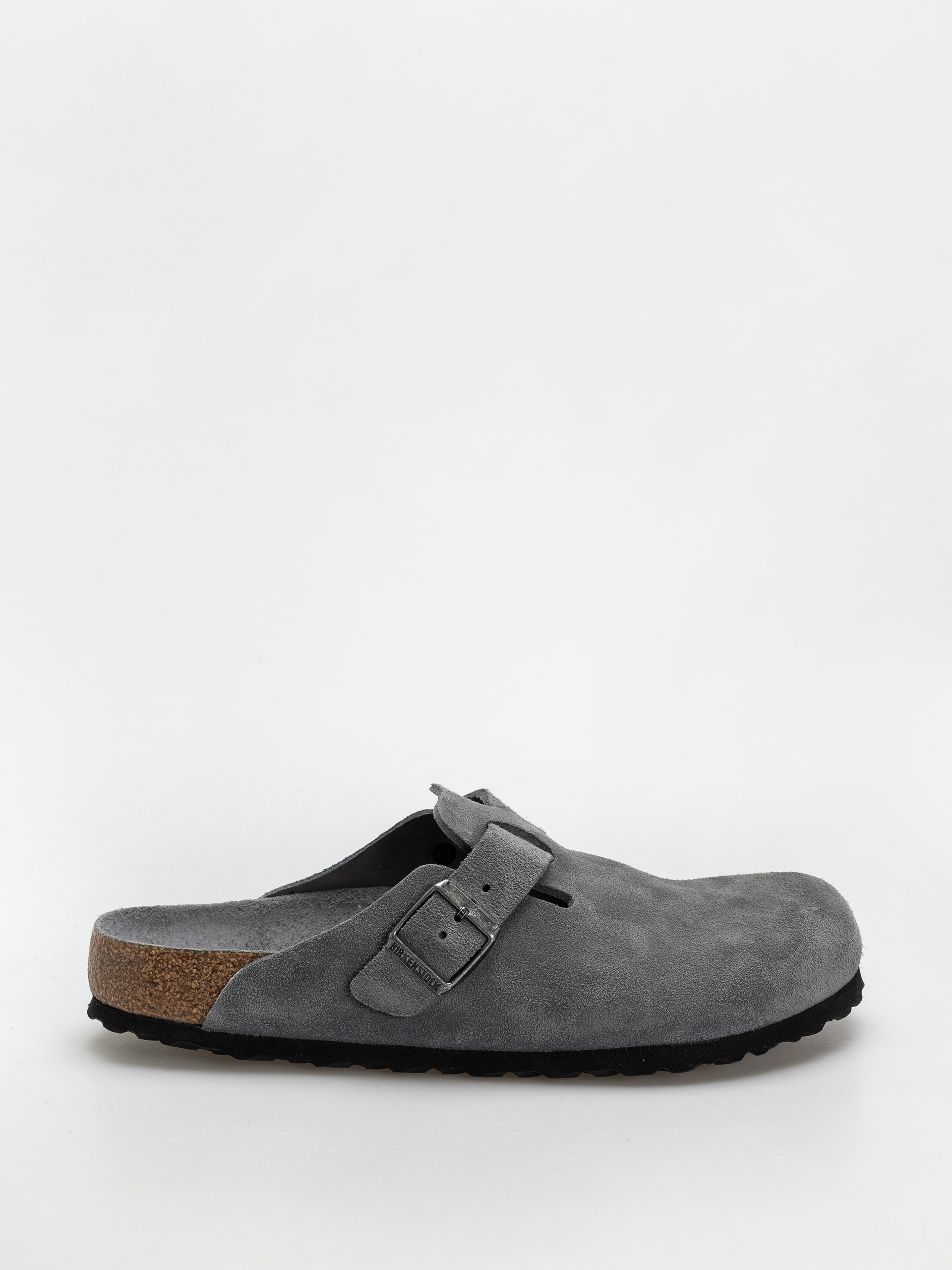 Plážovky Birkenstock Boston SFB Suede Leather Regular