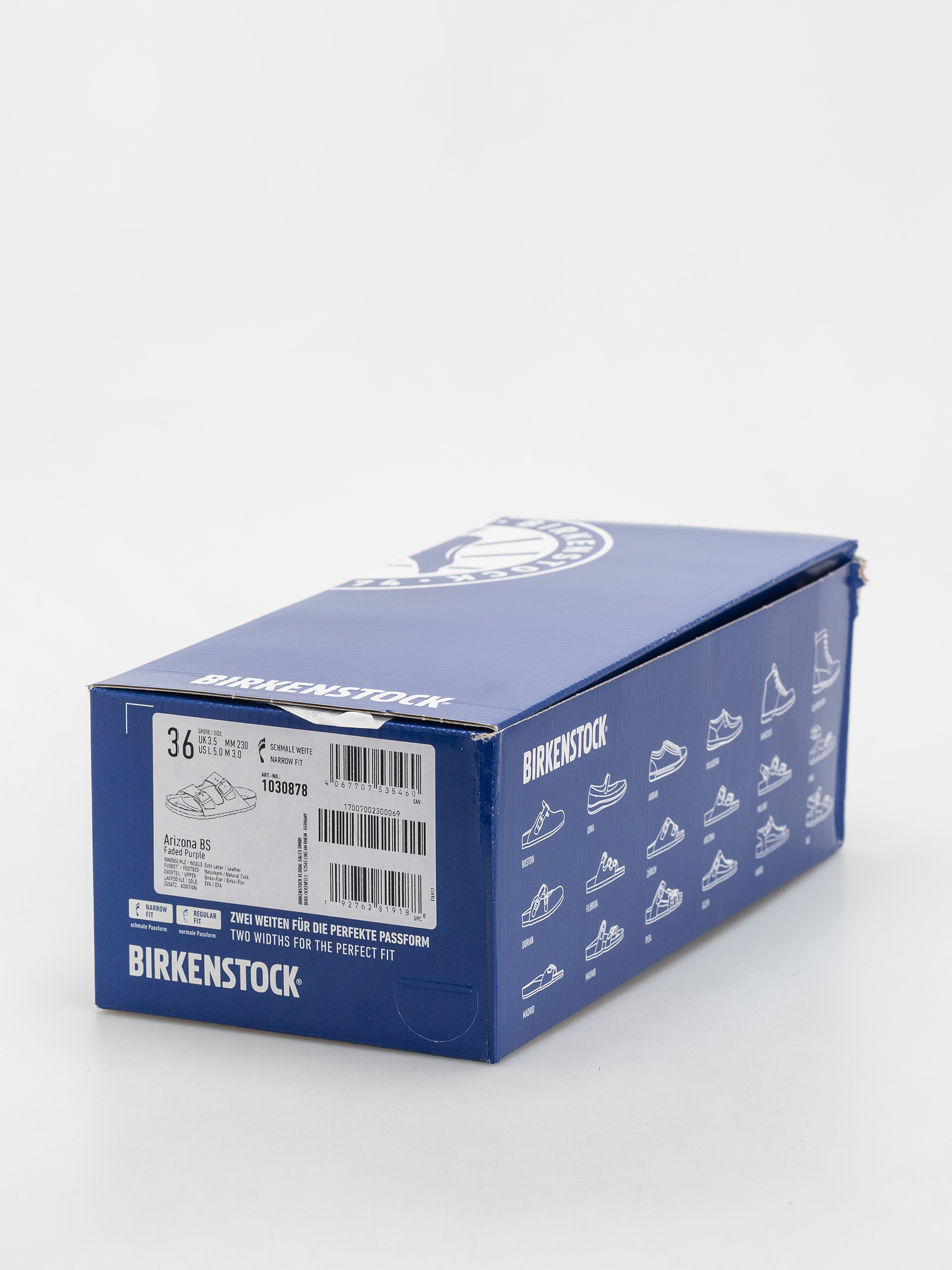 Plážovky Birkenstock Arizona Briko Flor Narrow Wmn (faded purple)