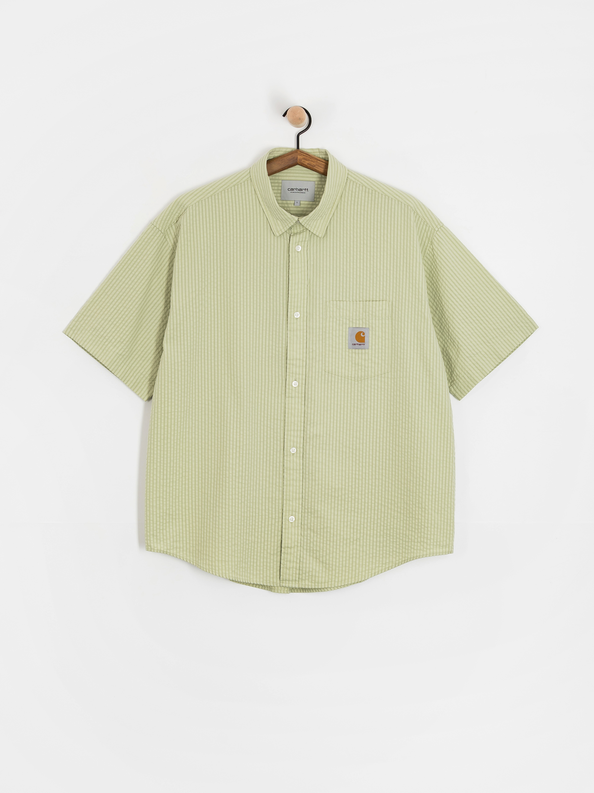 Košile Carhartt WIP Toland (toland stripe/pale olive)