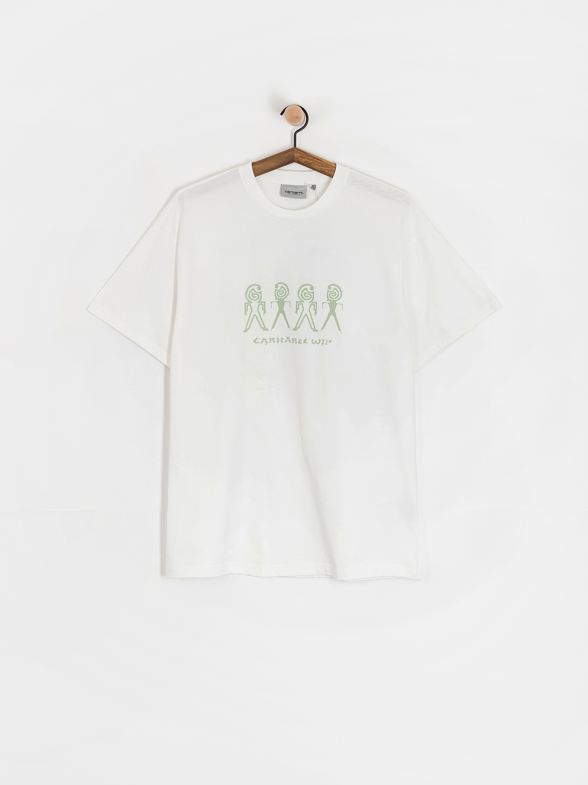 Tričko Carhartt WIP Terrestrial (white/pale olive/pigment garment dyed)