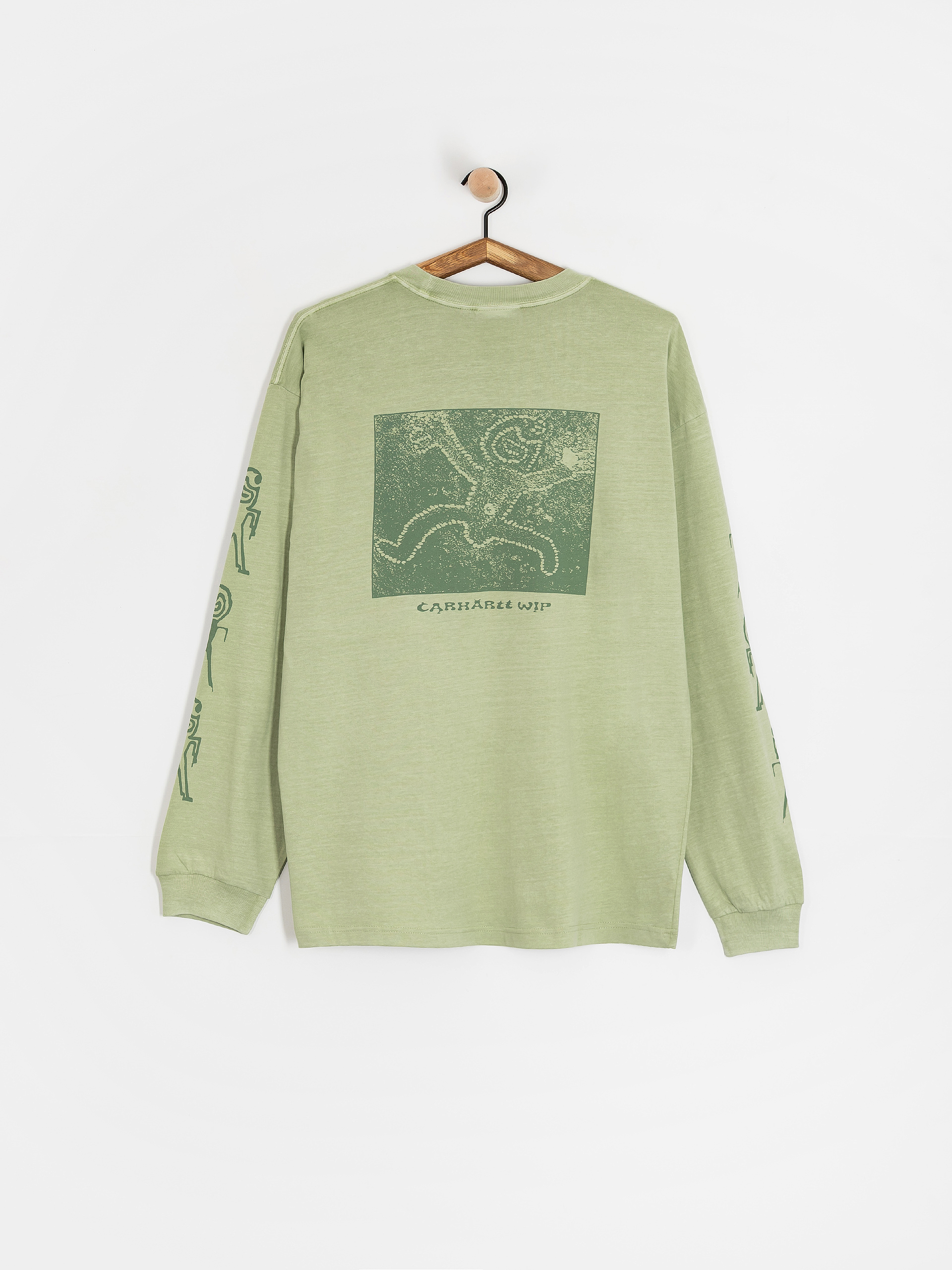Triko Carhartt WIP Terrestrial (pale olive/dollar green/pigment garment dyed)