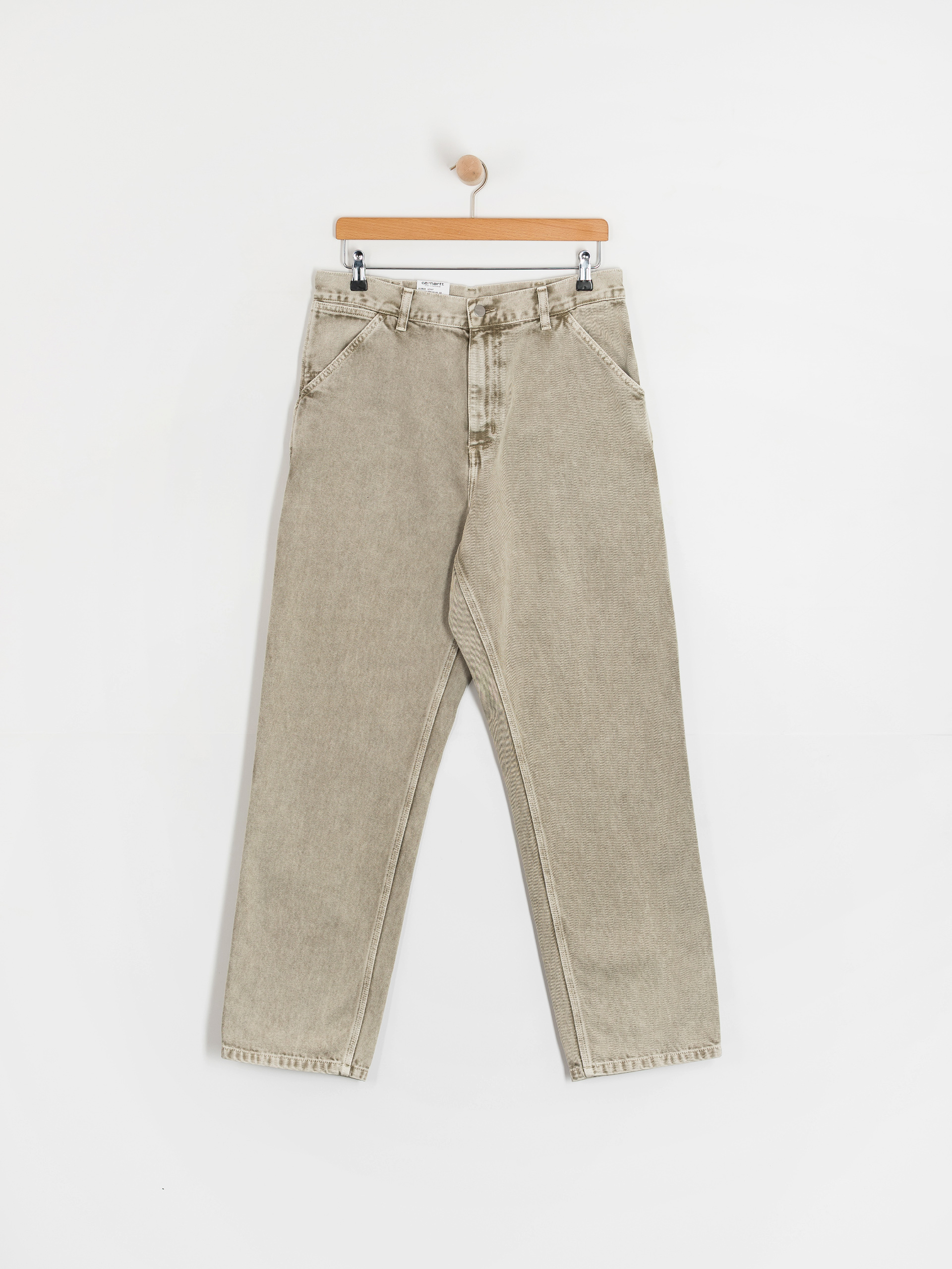 Kalhoty Carhartt WIP Single Knee (opuntia/chalk wash)