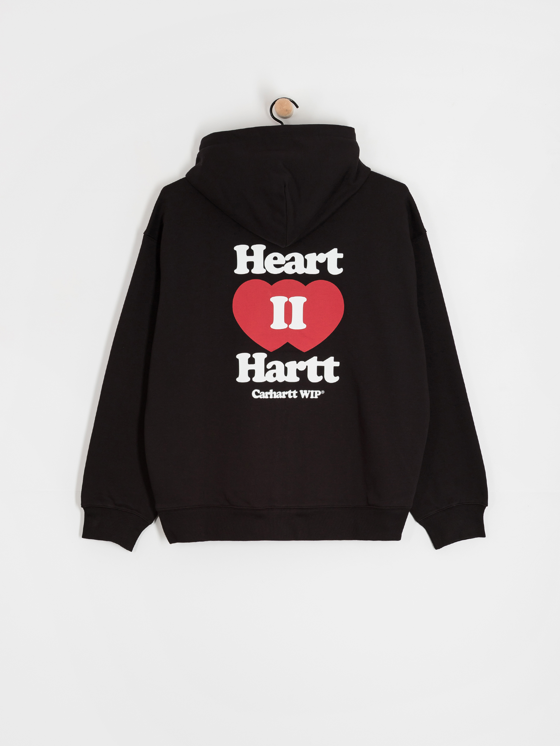 Mikina s kapucí Carhartt WIP Heart II Hartt ZHD (black)