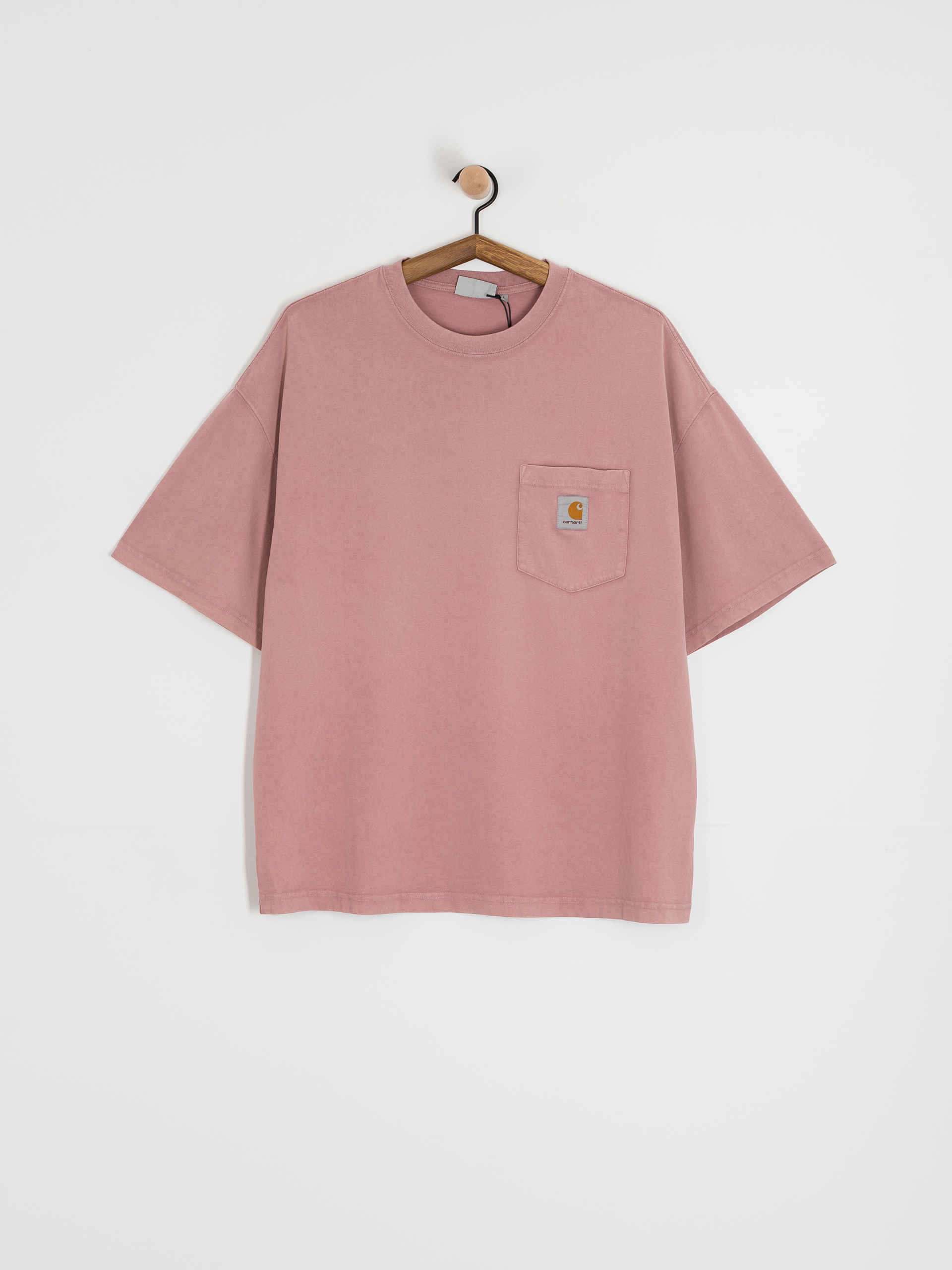 Tričko Carhartt WIP Hudson Pocket (daphne/chalk wash)
