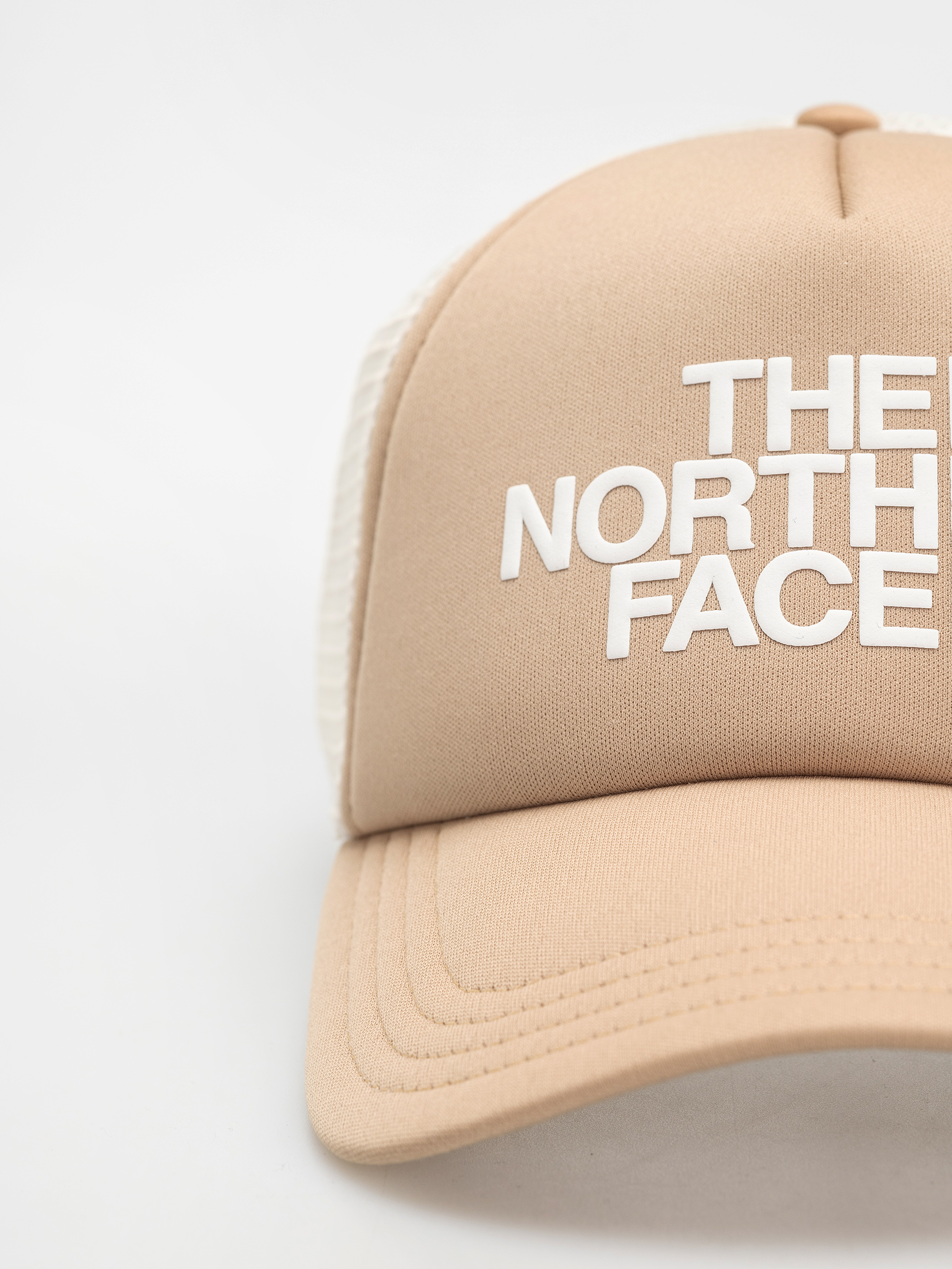 Kšiltovka  The North Face Tnf Logo Trucker (khaki stone/tnf white)