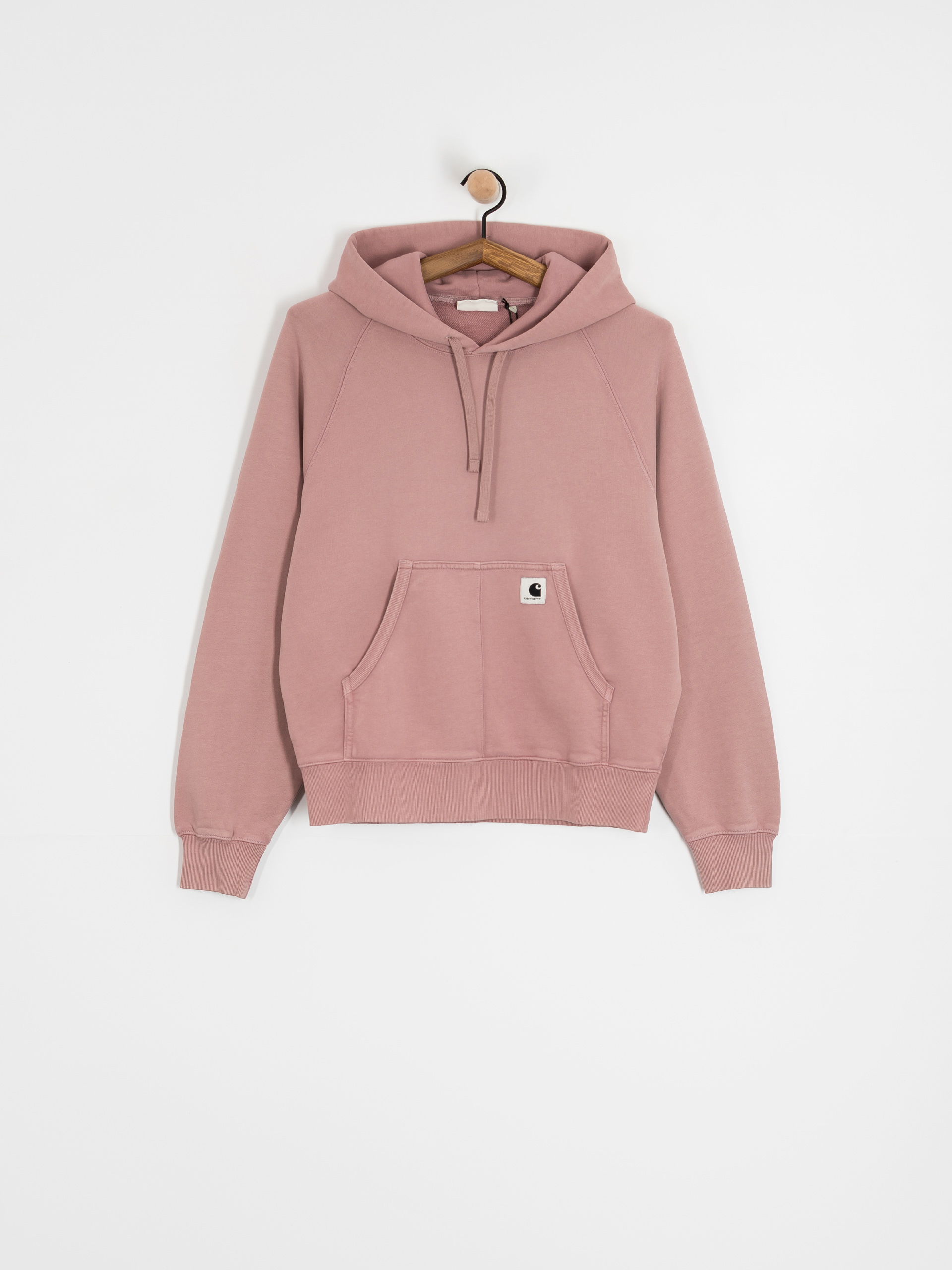 Mikina s kapucí Carhartt WIP Hudson HD Wmn (daphne/chalk wash)