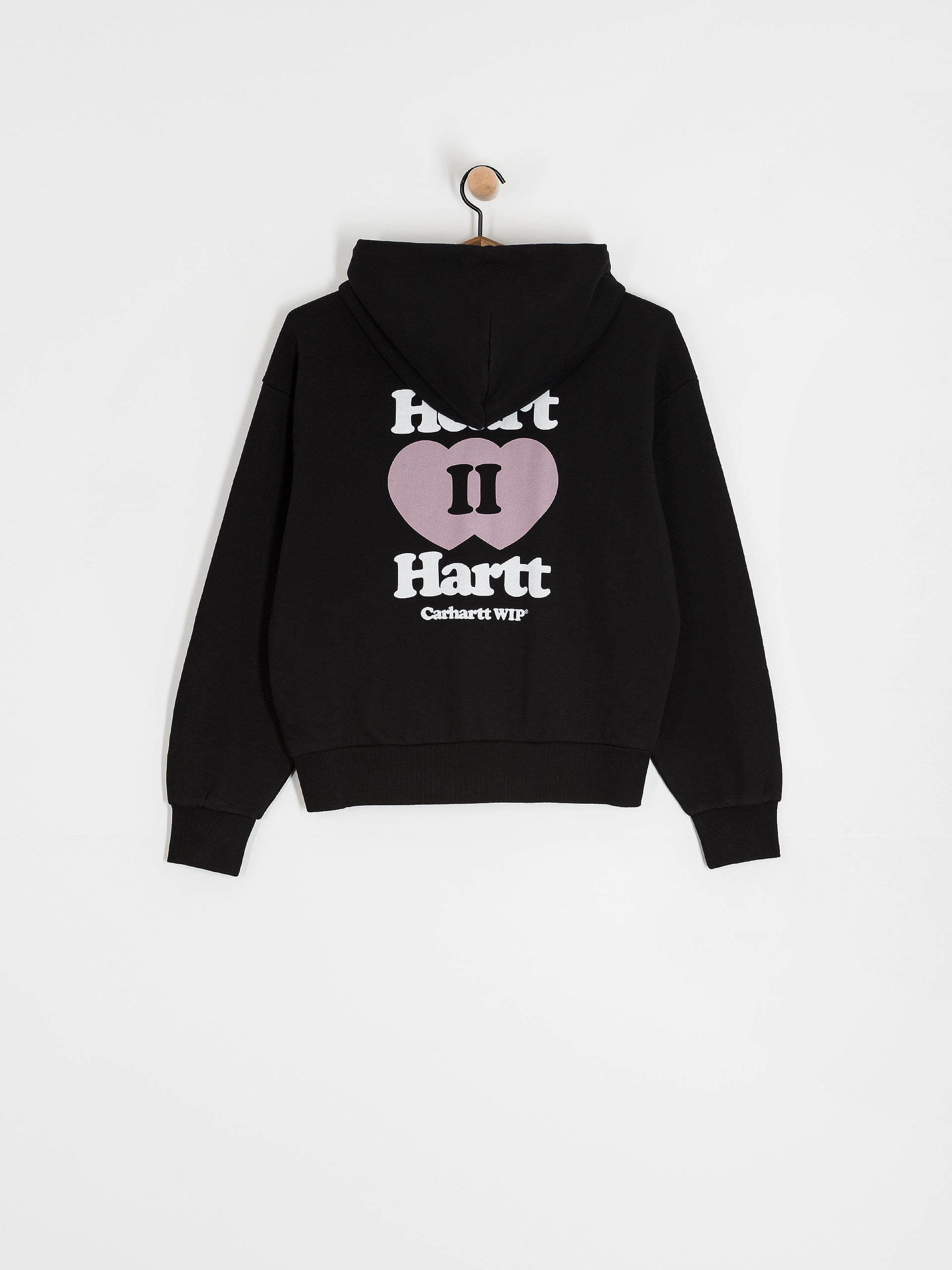 Mikina s kapucí Carhartt WIP Heart II Hartt ZHD Wmn (black)