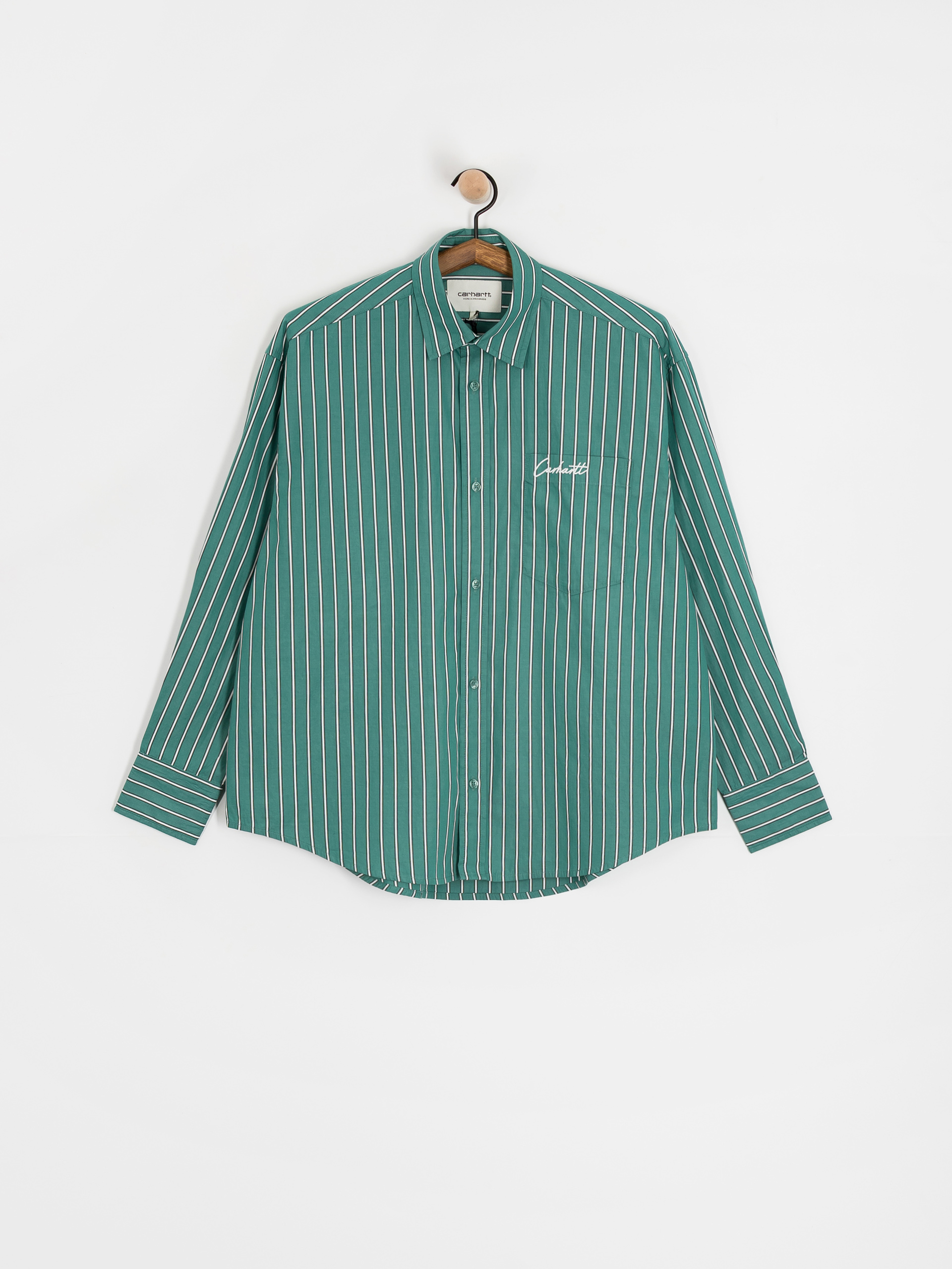 Košile Carhartt WIP Grimsby Wmn (grimsby stripe/saguaro)