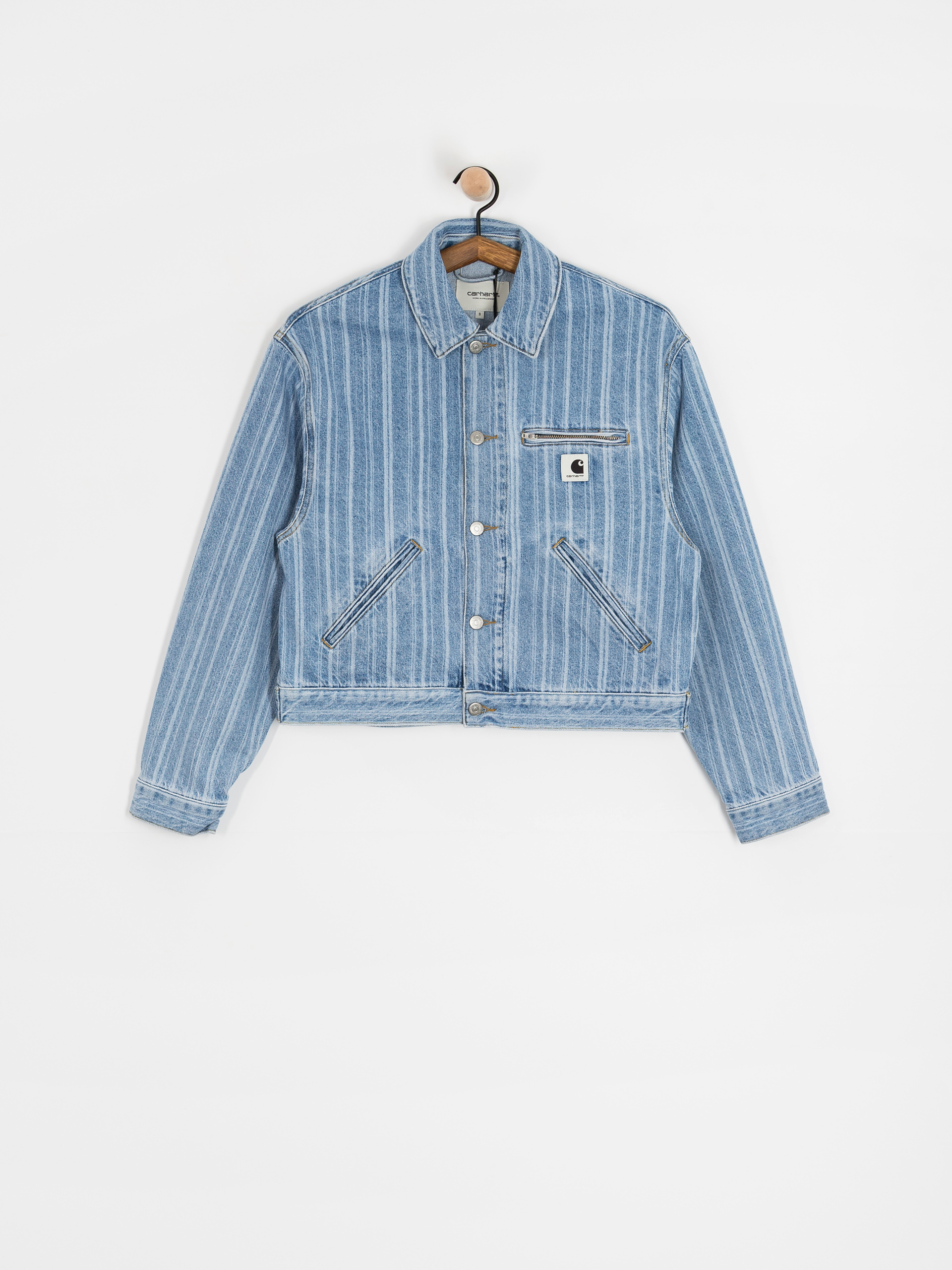 Bunda Carhartt WIP Rylan Wmn (rylan stripe/blue/stone bleached)