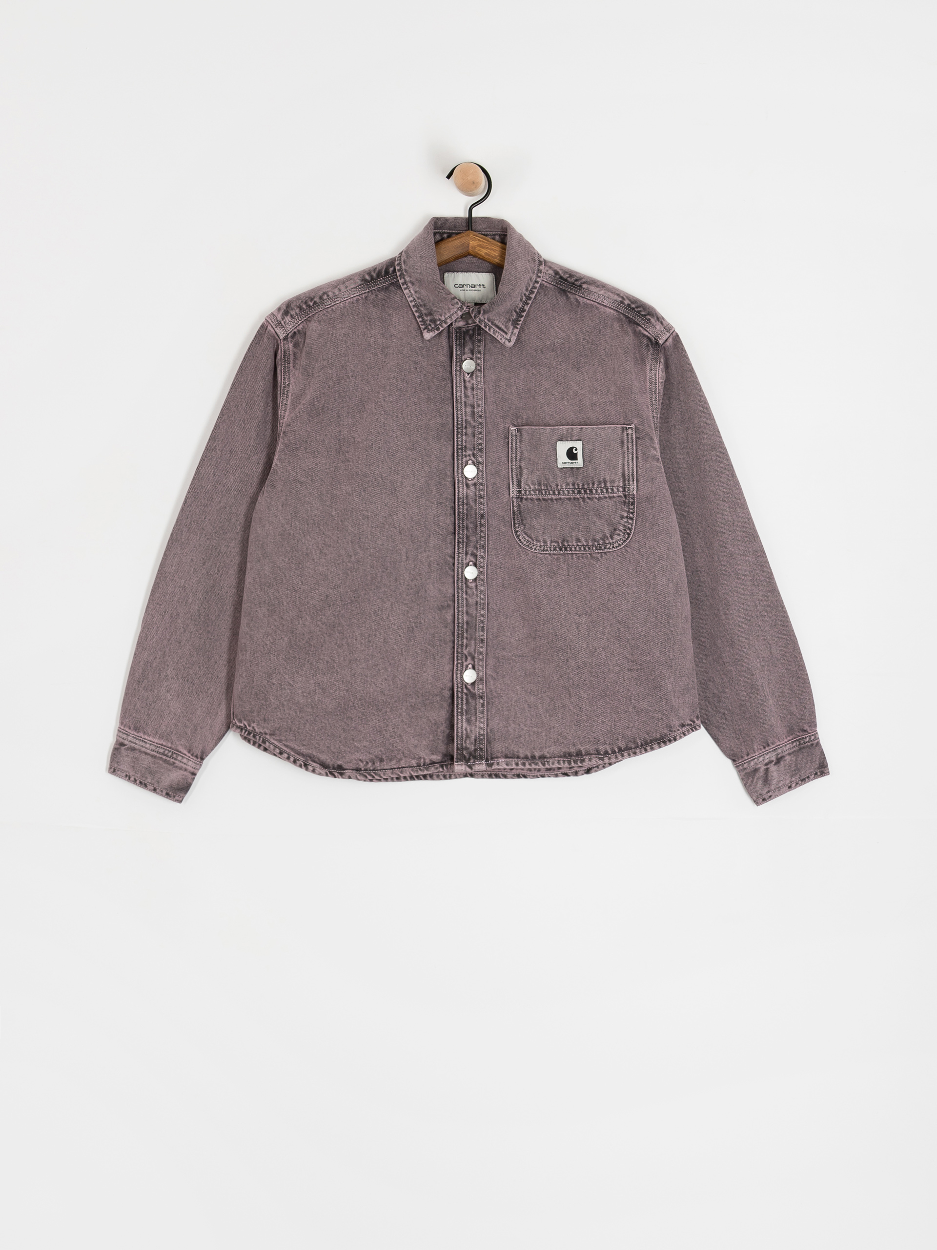 Bunda Carhartt WIP Georgia Wmn (black/hortensia/garment dyed)