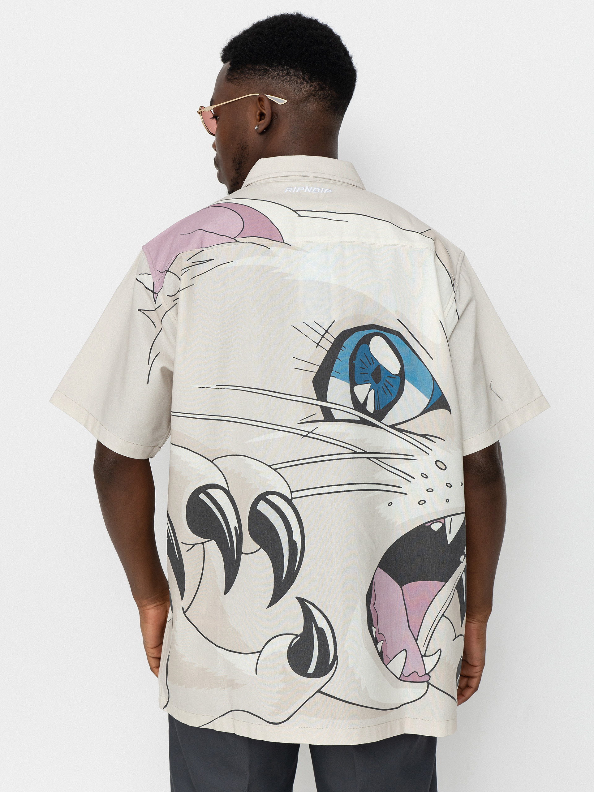 Košile RipNDip Metal Claw (bone)