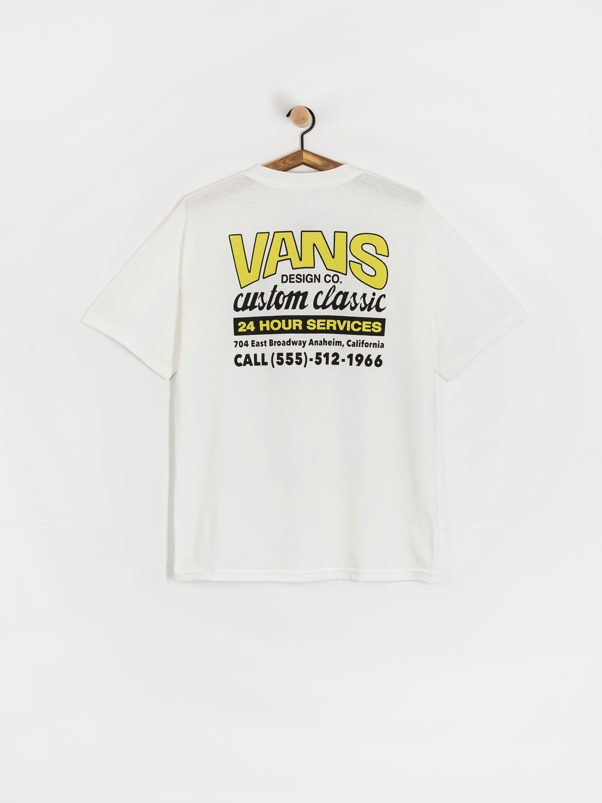 Tričko Vans Shop Front (white/sunny yellow)