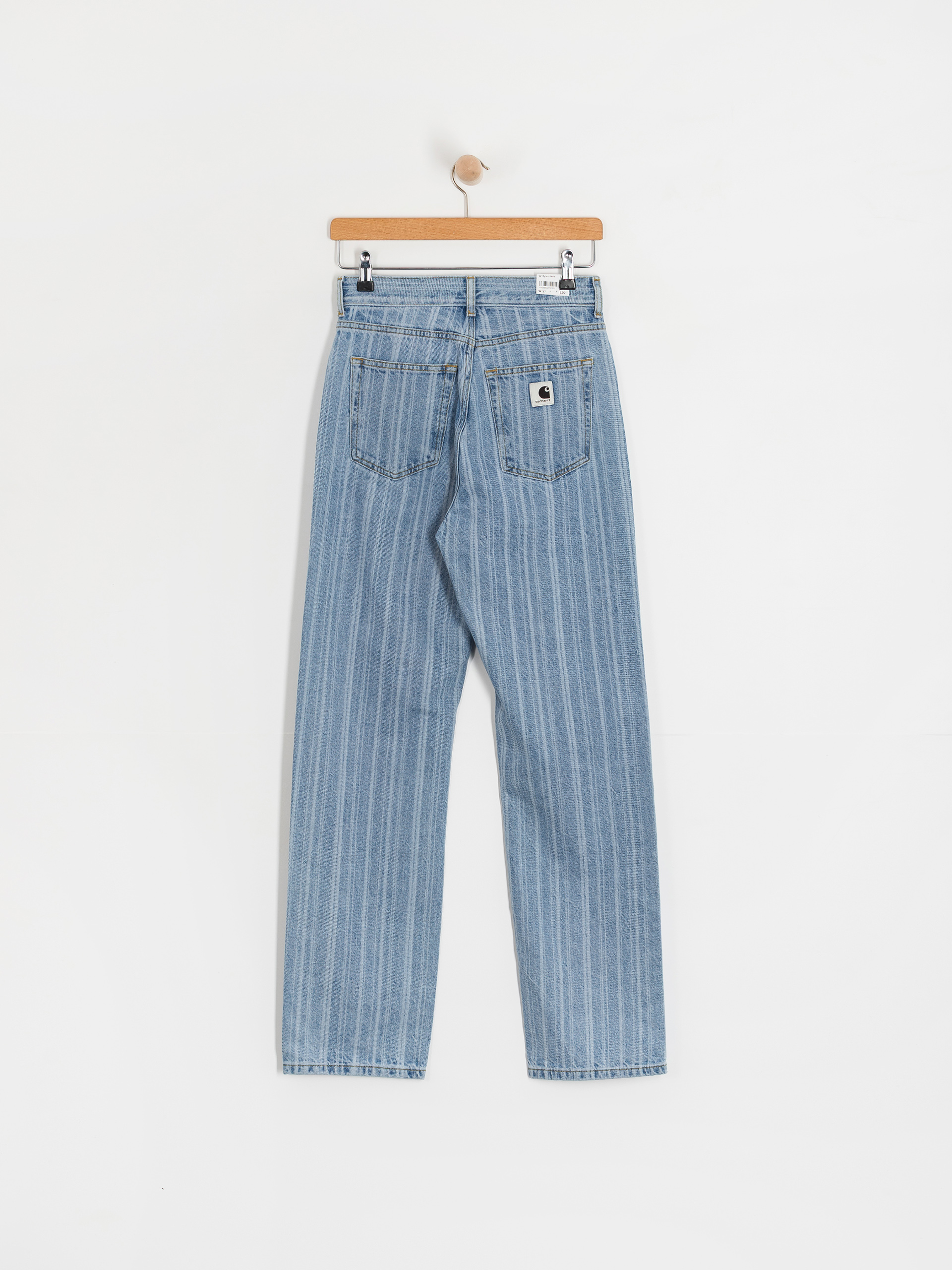 Kalhoty Carhartt WIP Rylan Wmn (rylan stripe/blue/stone bleached)