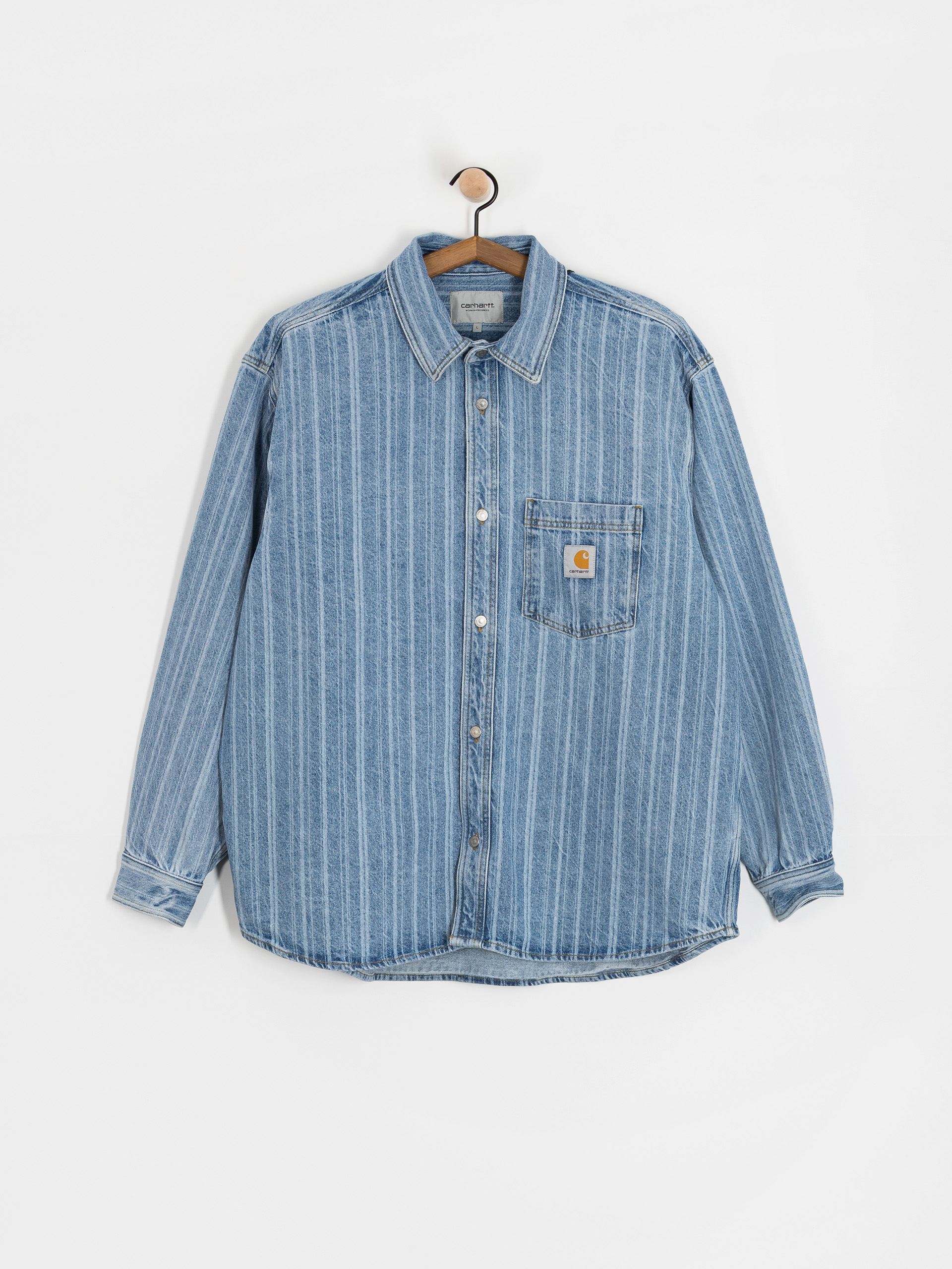 Bunda Carhartt WIP Rylan (rylan stripe/blue/stone bleached)