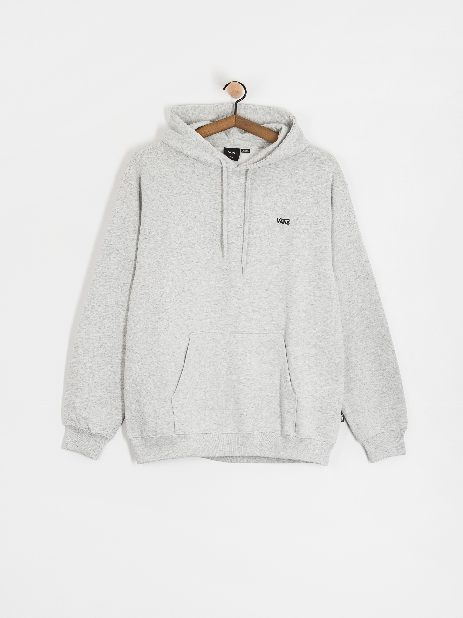 Mikina s kapucí Vans Left Chest II Loose HD (light grey heather)