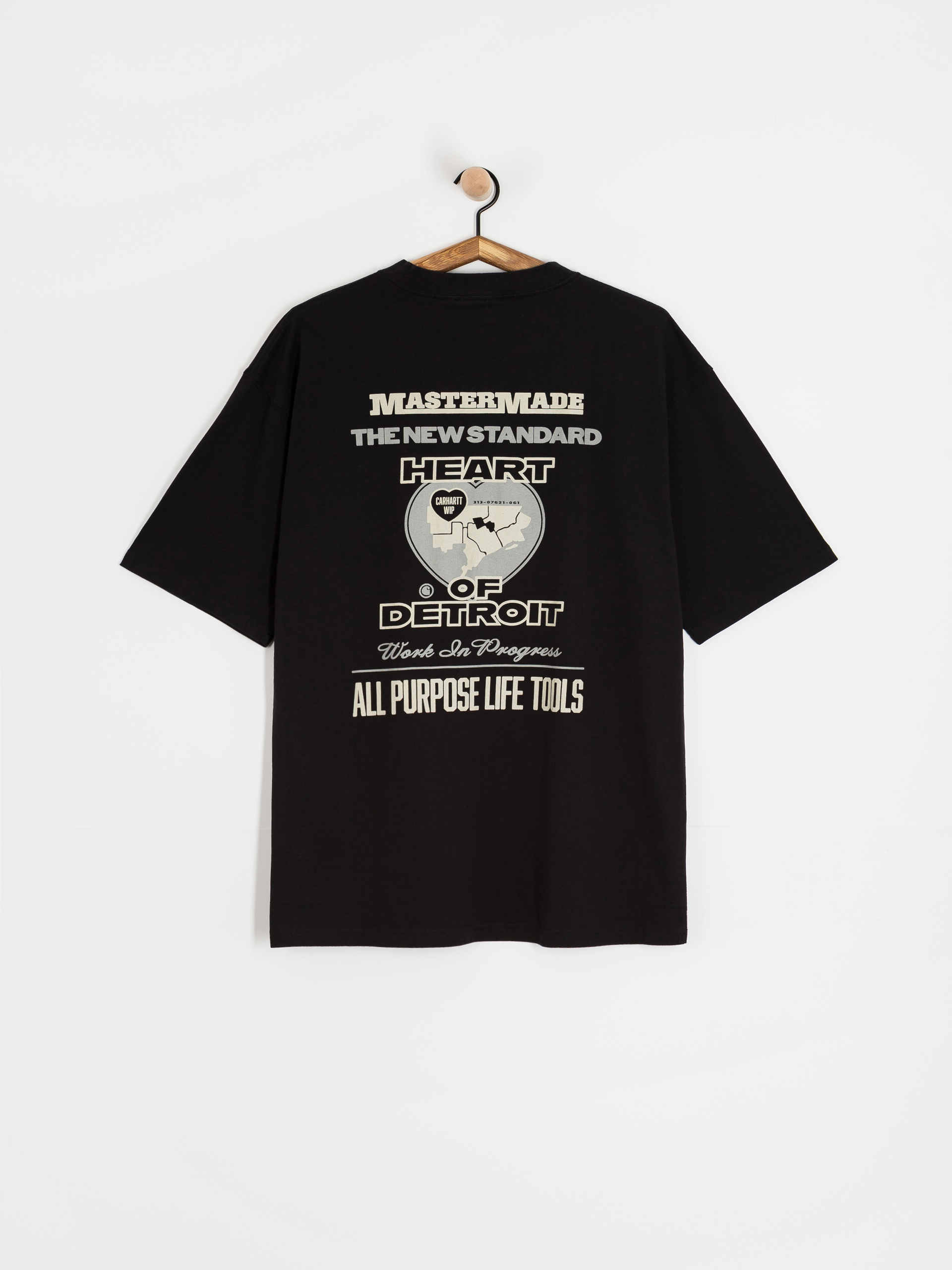 Tričko Carhartt WIP Arcan (black/heavy stone wash)