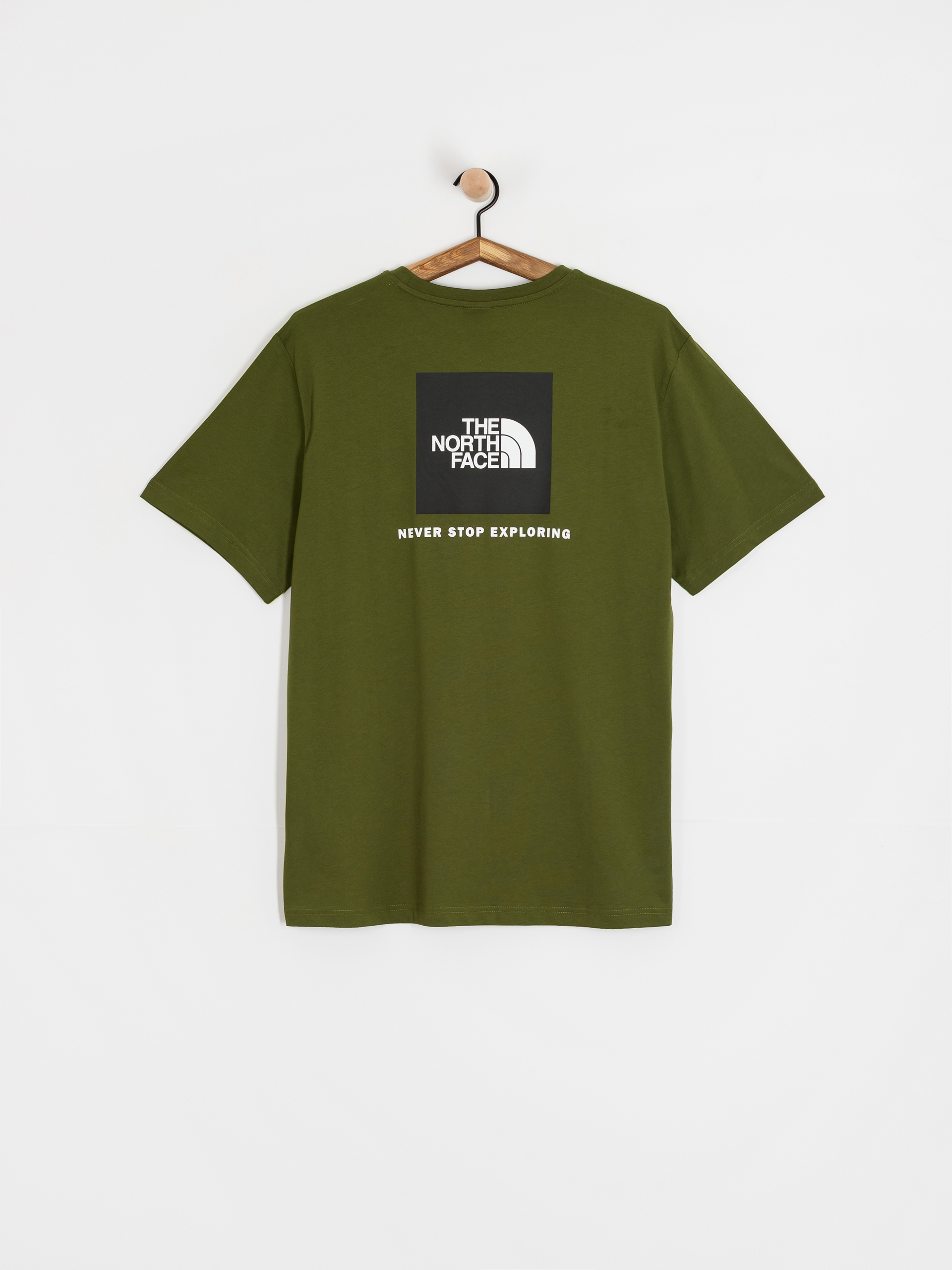 Tričko The North Face Box Nse (woodland green/tnf blac)