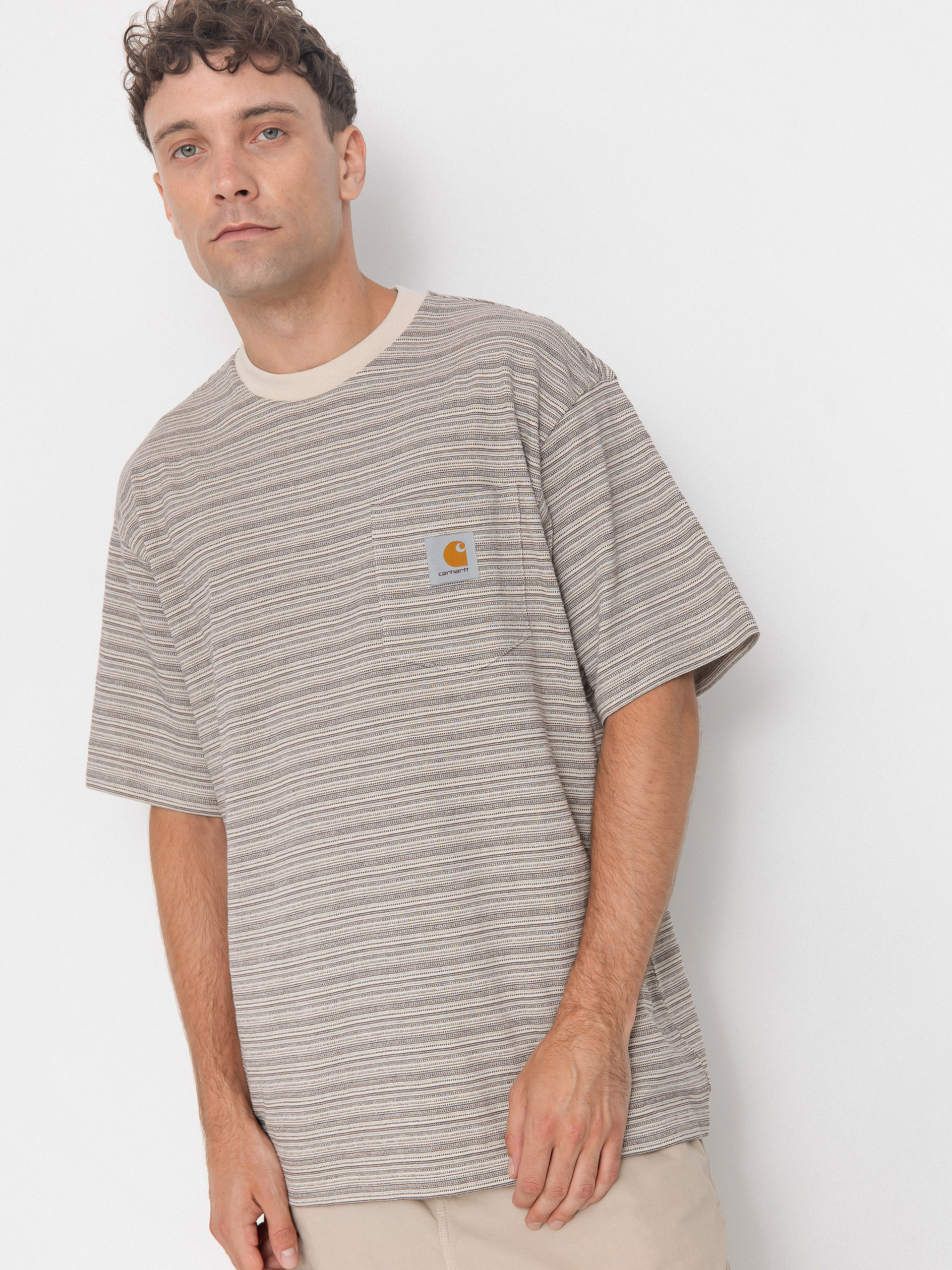 Tričko Carhartt WIP Gellar Pocket (gellar stripe/wax)