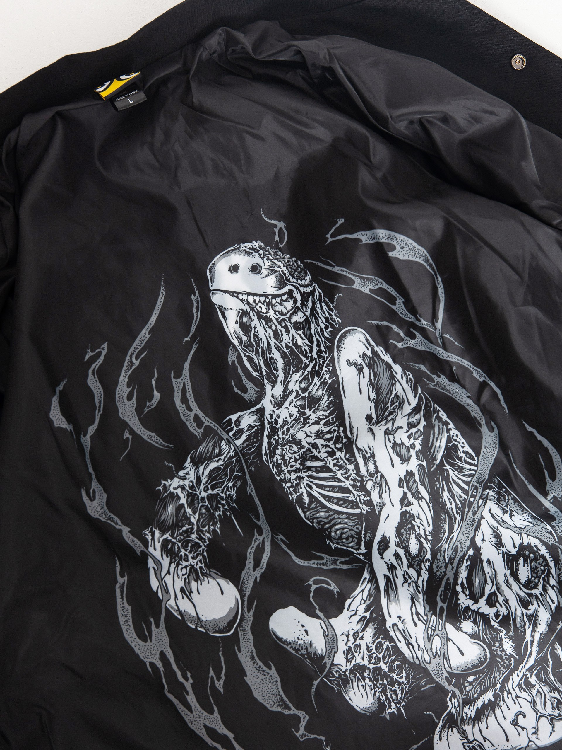 Bunda Krooked Necro Skript (black/white)