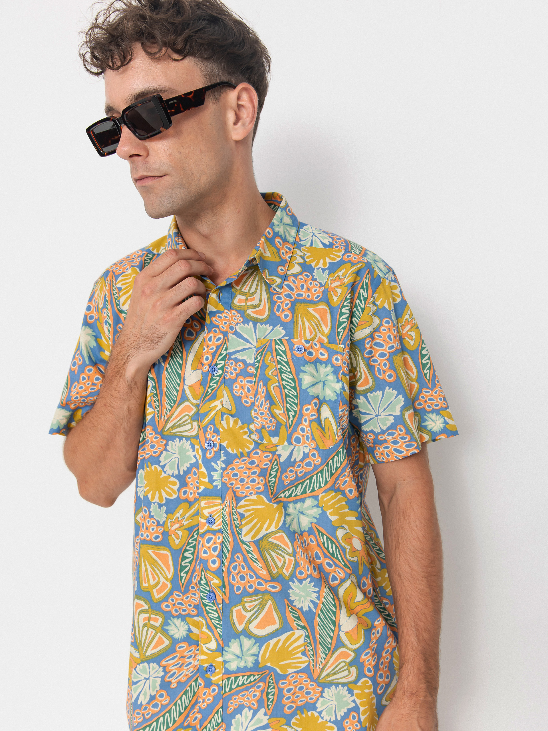 Košile Patagonia Go To (flourish/abundant blue)