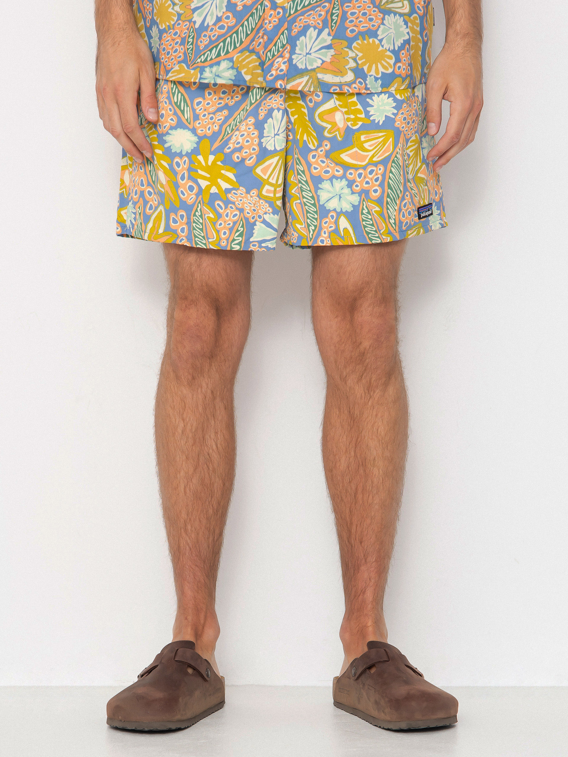 Kraťasy Patagonia Baggies Shorts 5in (flourish/abundant blue)