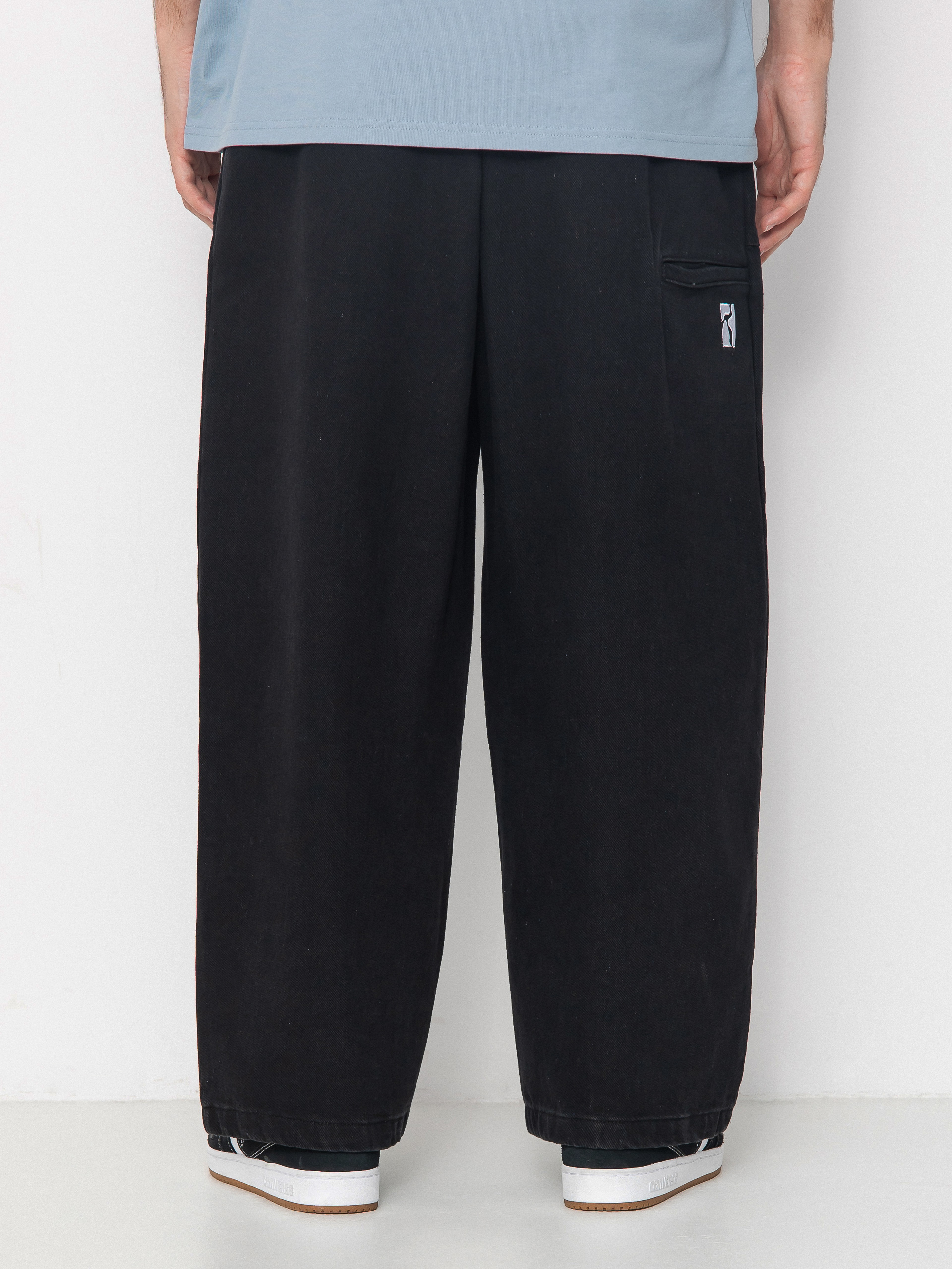 Kalhoty Poetic Collective Painter (black denim wash)