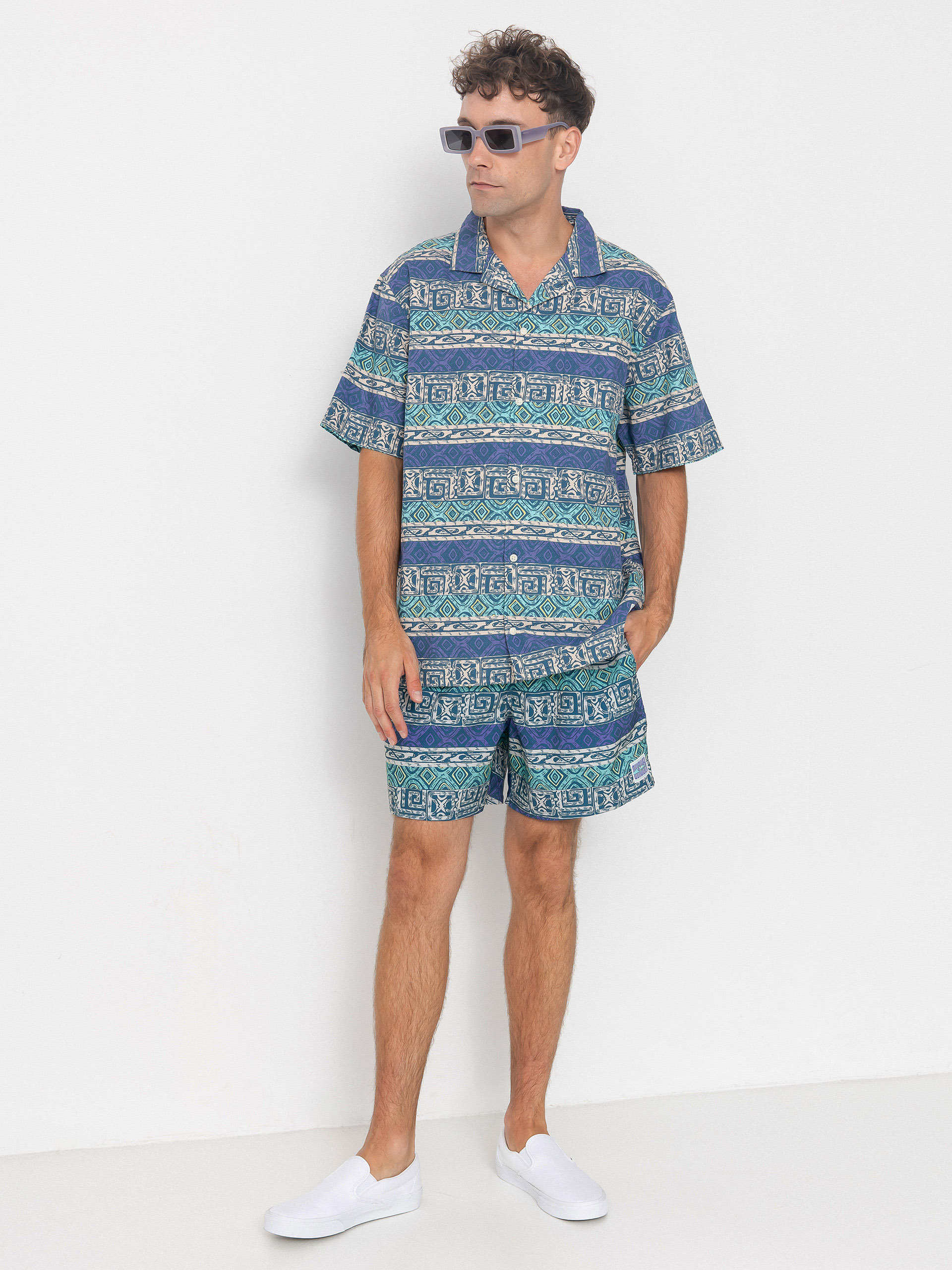 Košile Quiksilver Global Heat (aqua sky global heat)