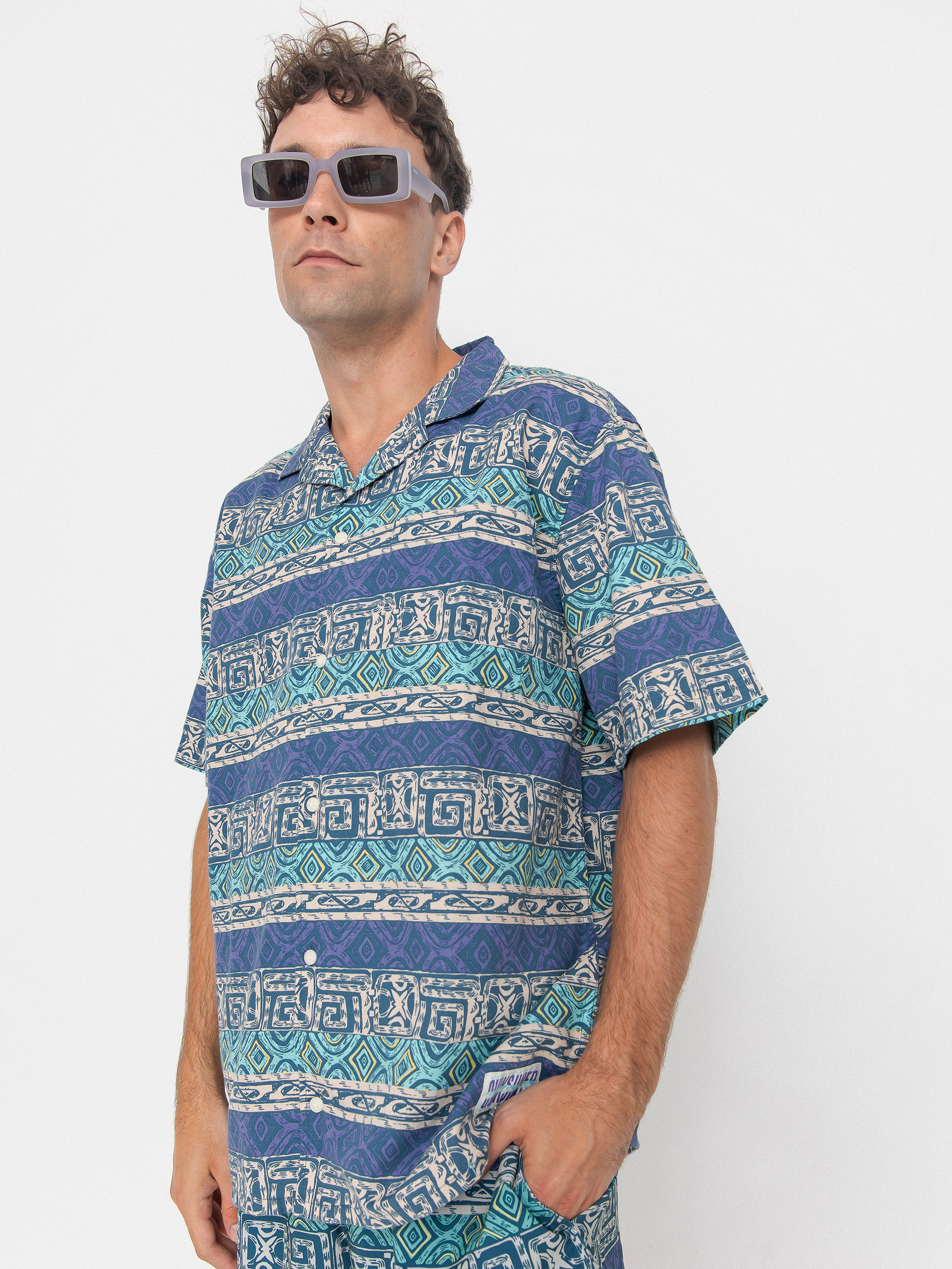 Košile Quiksilver Global Heat (aqua sky global heat)