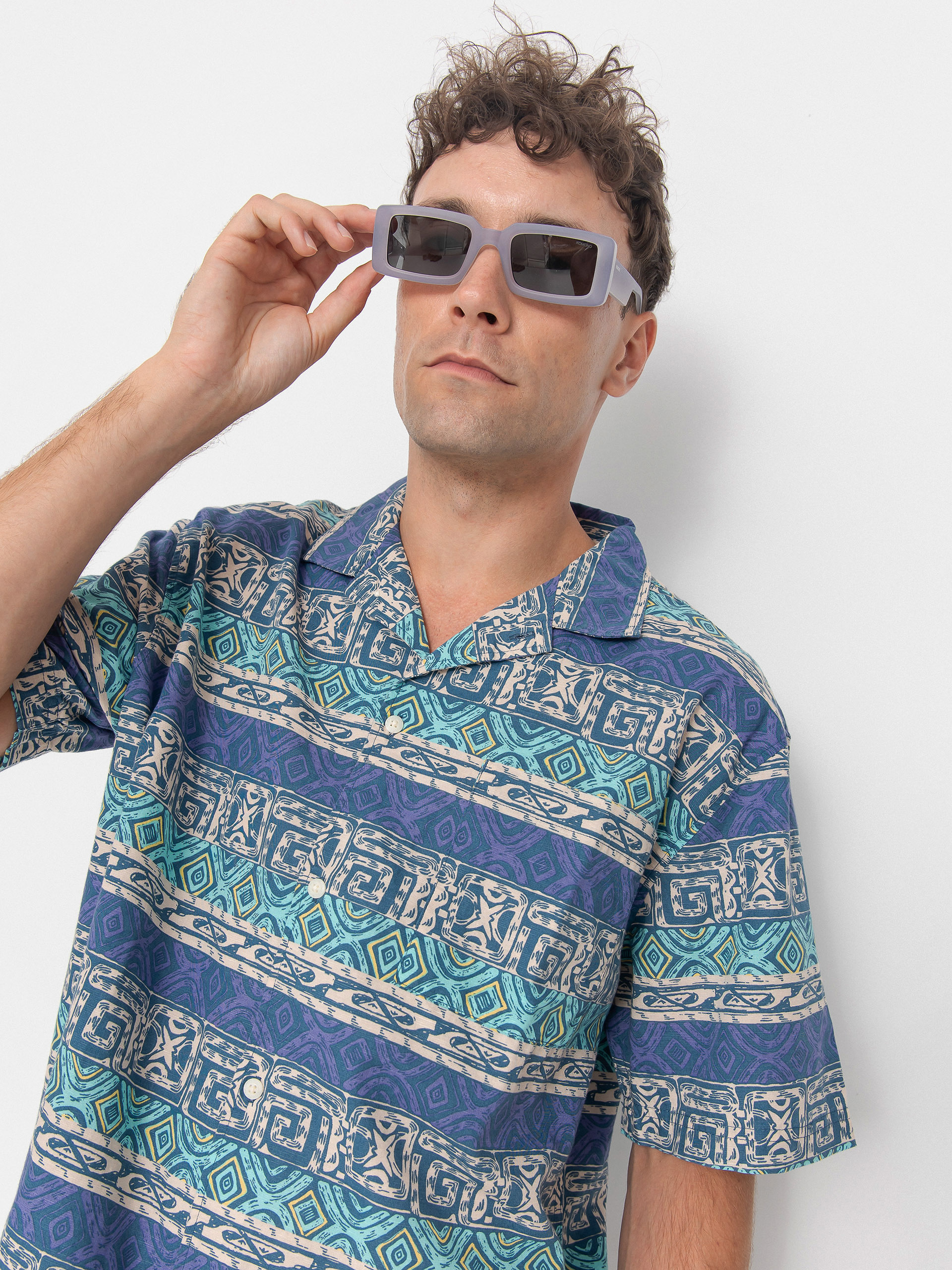 Košile Quiksilver Global Heat (aqua sky global heat)