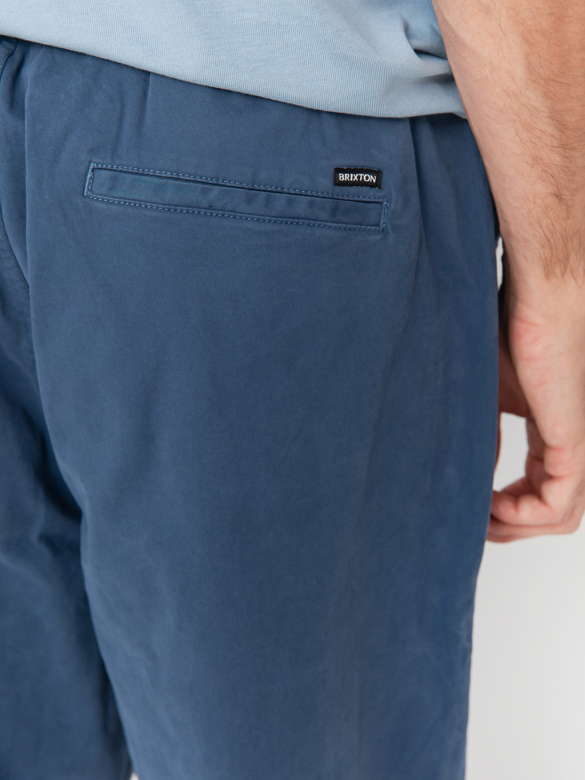 Kalhoty Brixton Broadway Vw Ewaist Rlx (washed denim blue)