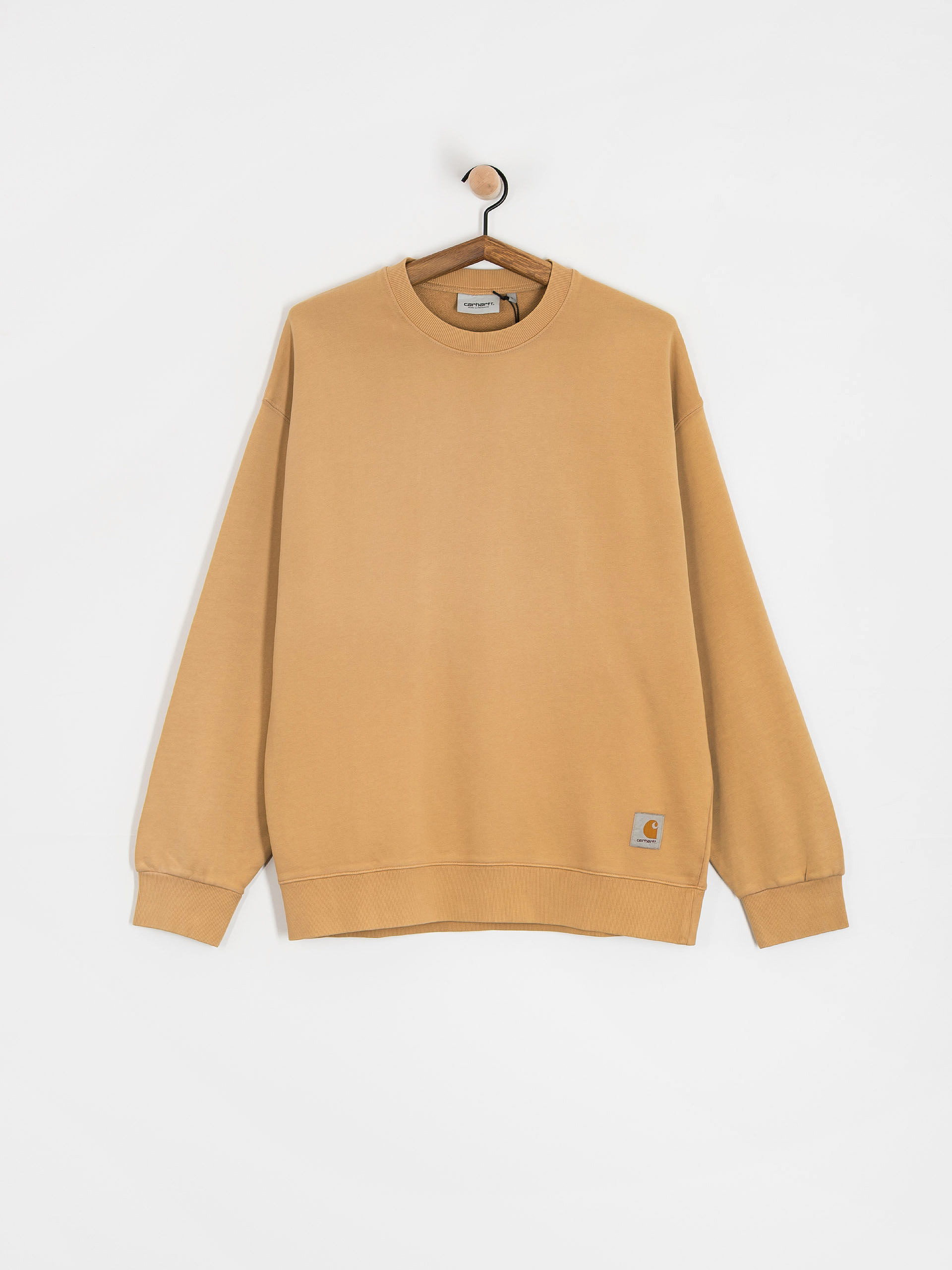 Mikina Carhartt WIP Hudson (dusty h brown/chalk wash)