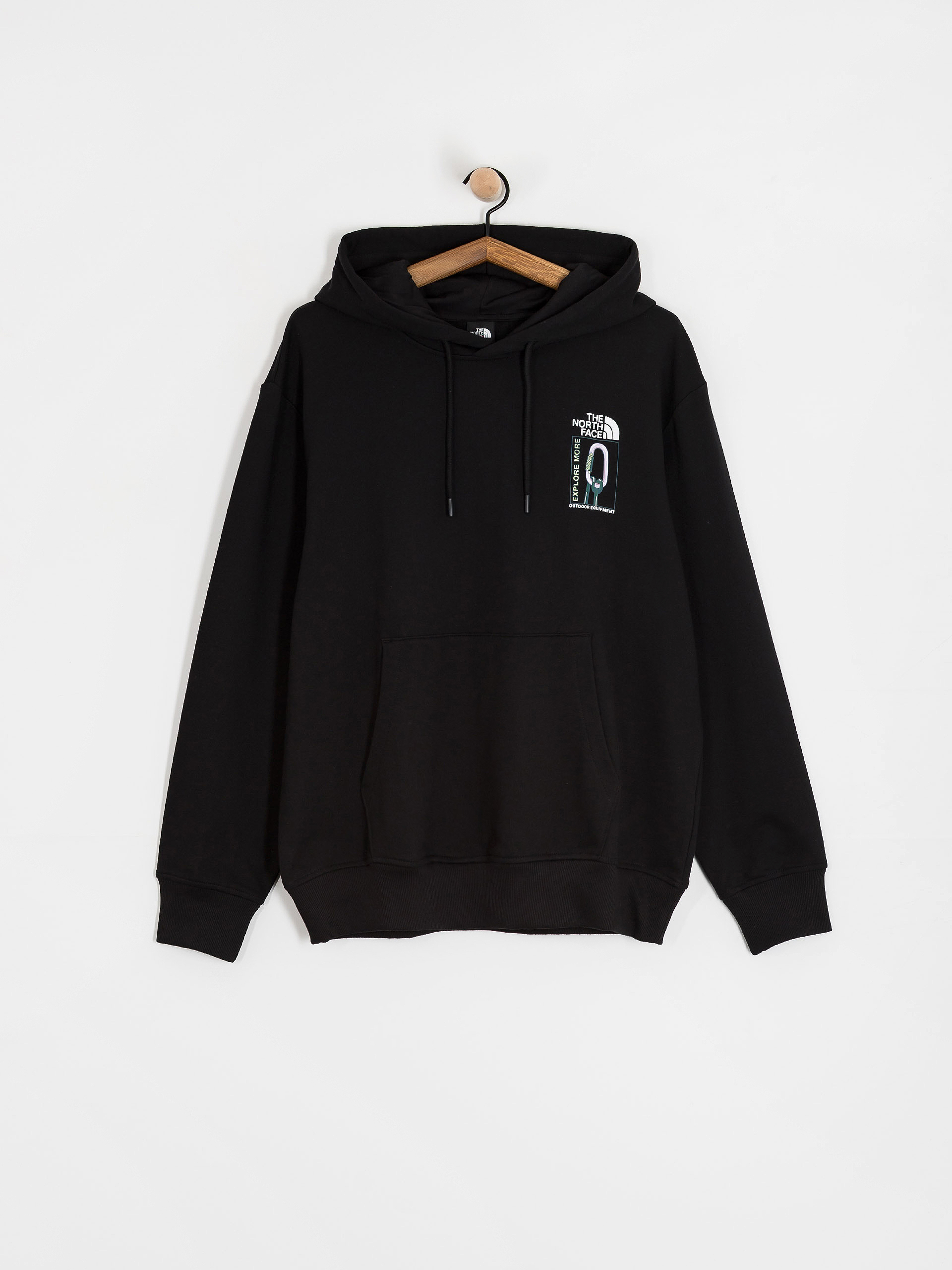 Mikina s kapucí The North Face Explore Gear Relaxed HD (tnf black)