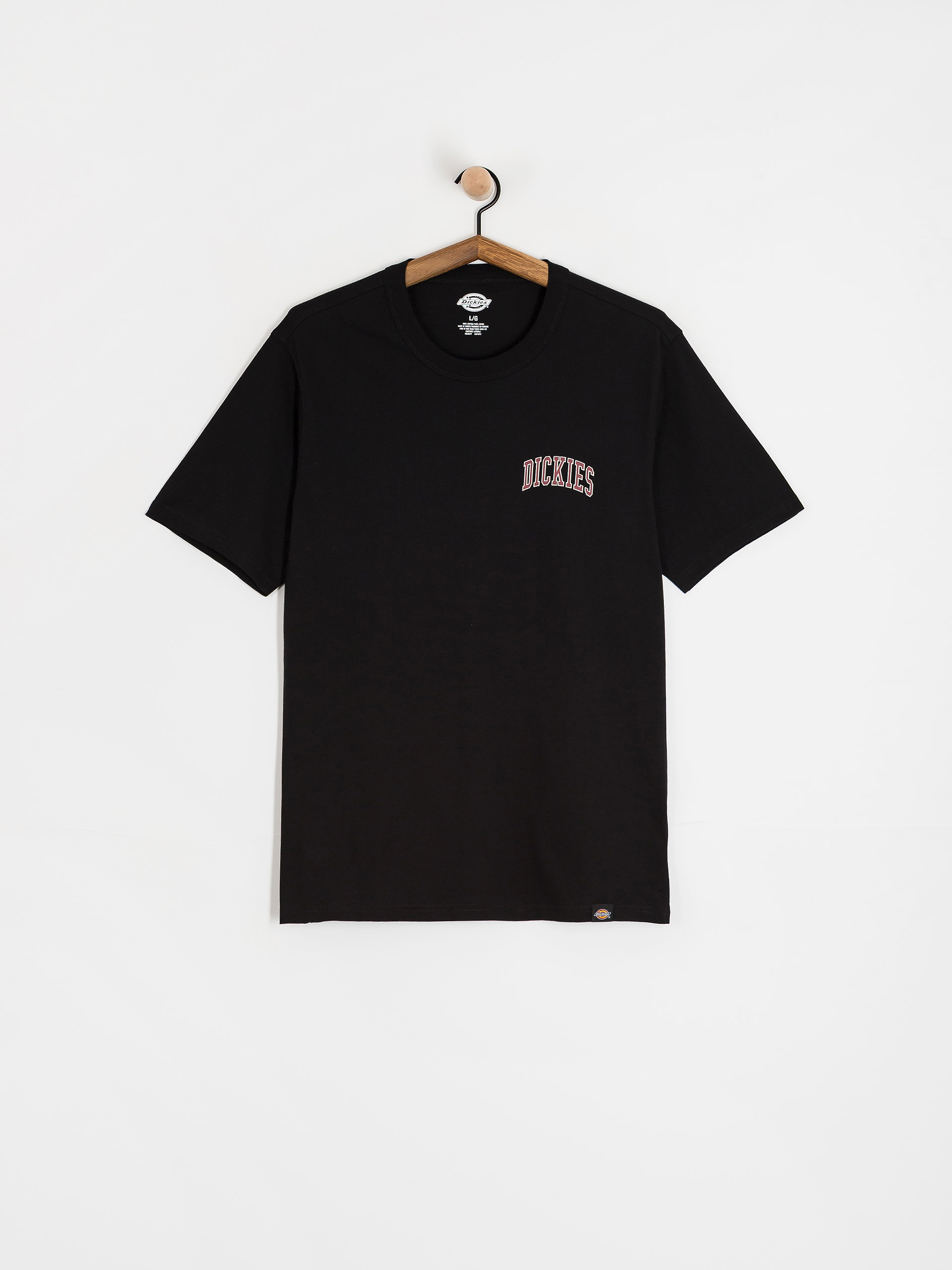 Tričko Dickies Aitkin Chest (black/tibetan red)