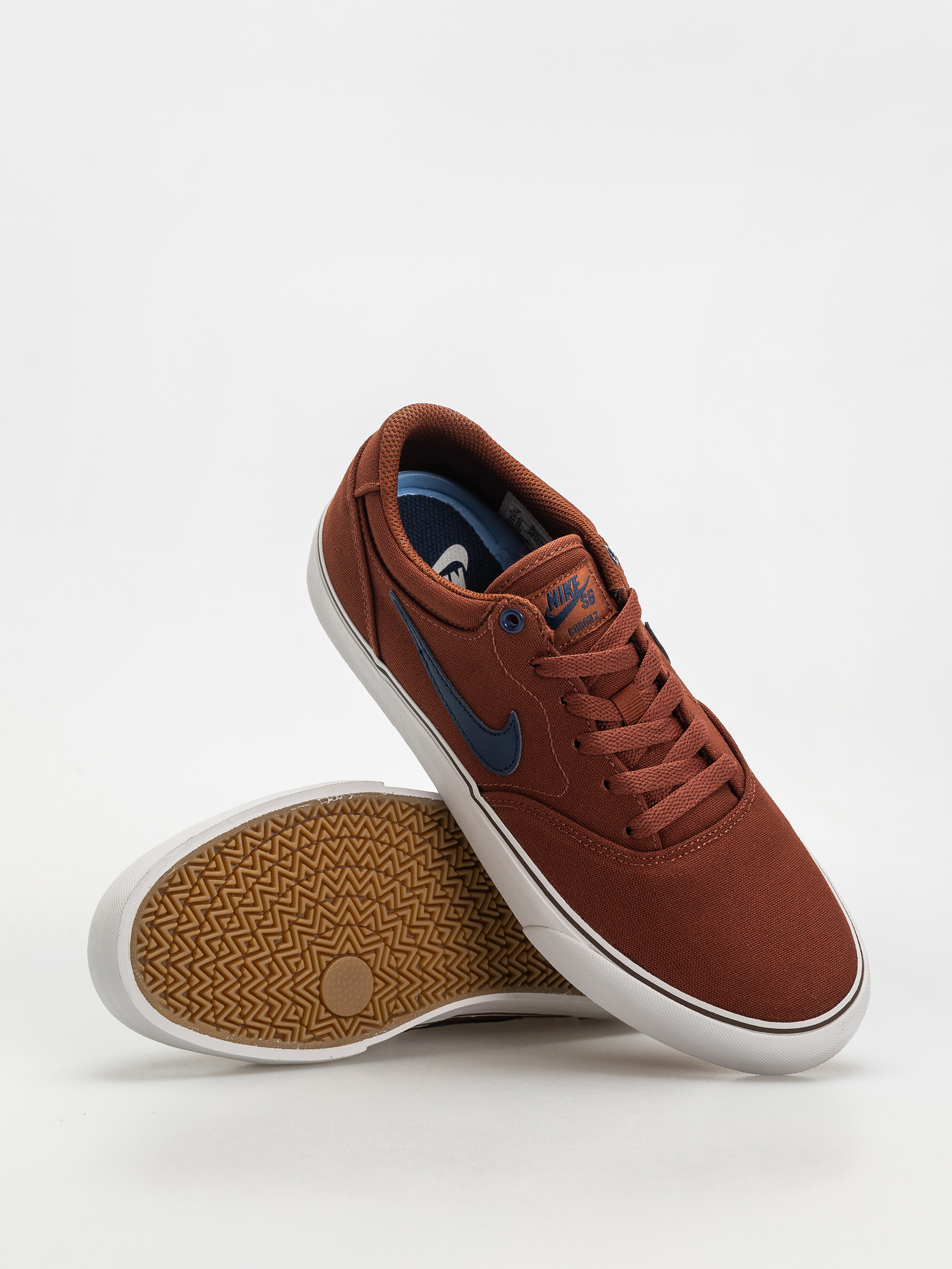 Boty Nike SB Chron 2 Canvas (cinnamon/midnight navy vast grey)