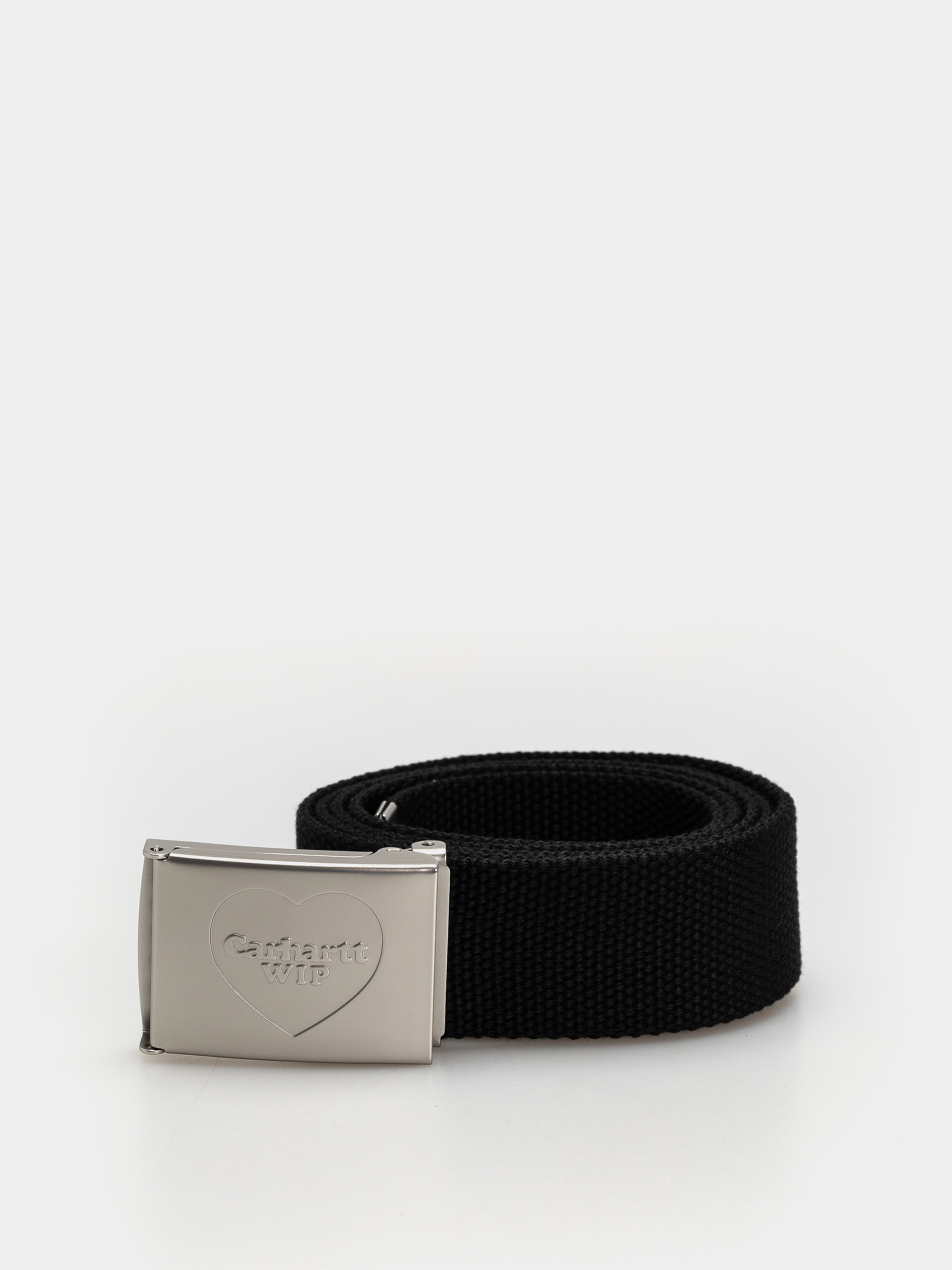 Pásek Carhartt WIP Heart Clip (black/silver)