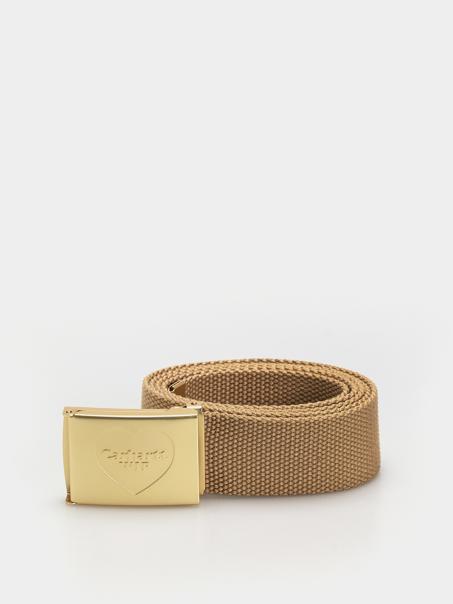 Pásek Carhartt WIP Heart Clip (dusty h brown/gold)