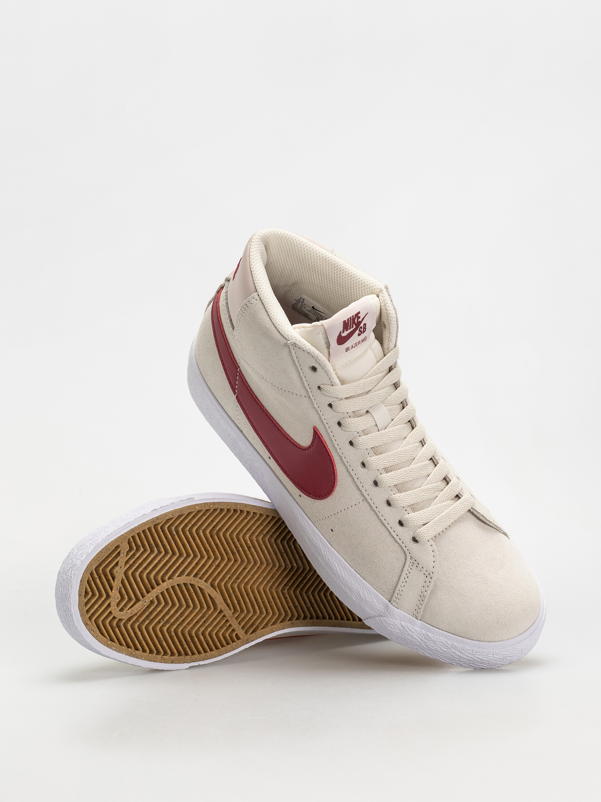 Boty Nike SB Zoom Blazer Mid (pale ivory/noble red silt red white)
