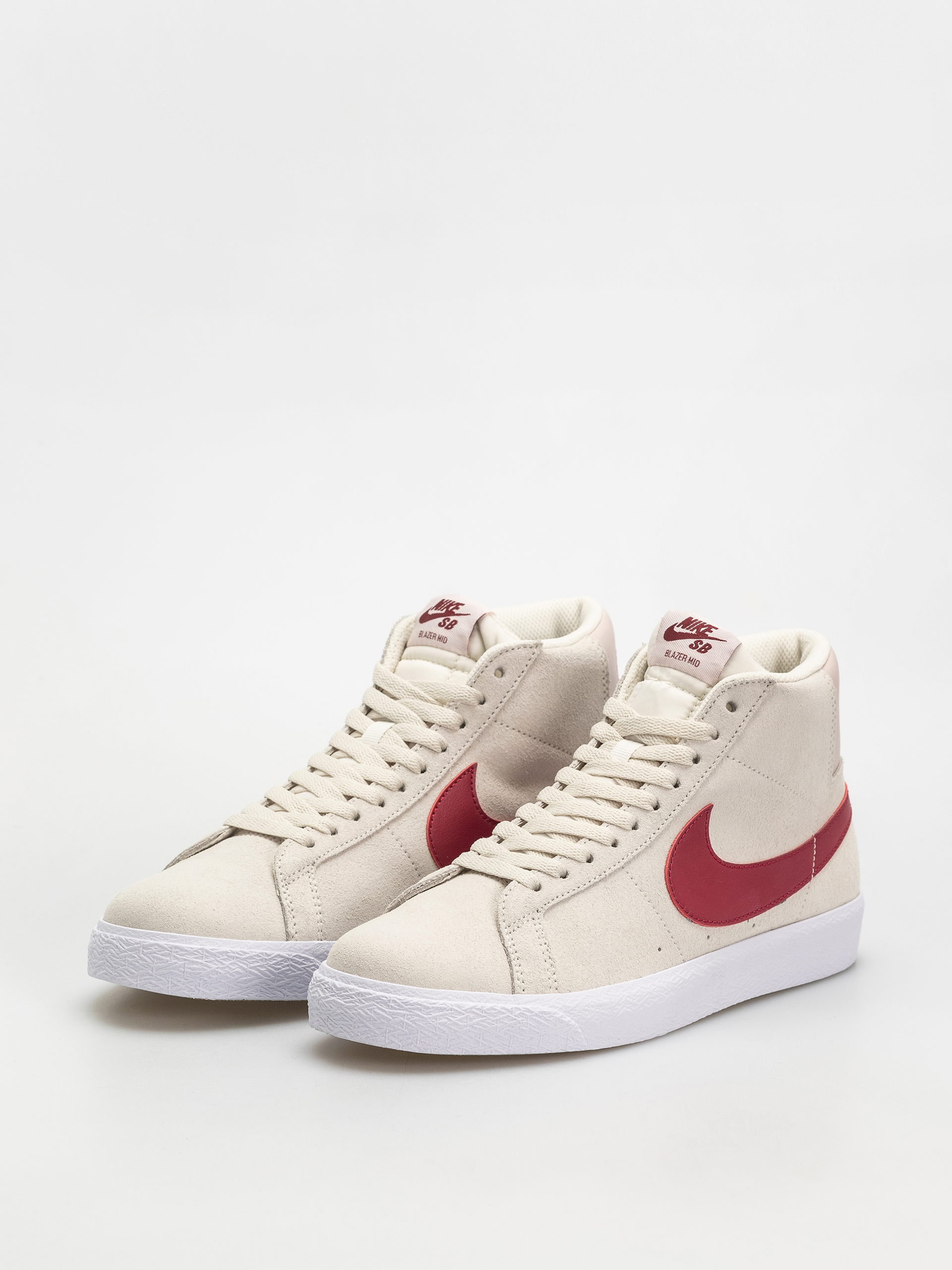 Boty Nike SB Zoom Blazer Mid (pale ivory/noble red silt red white)